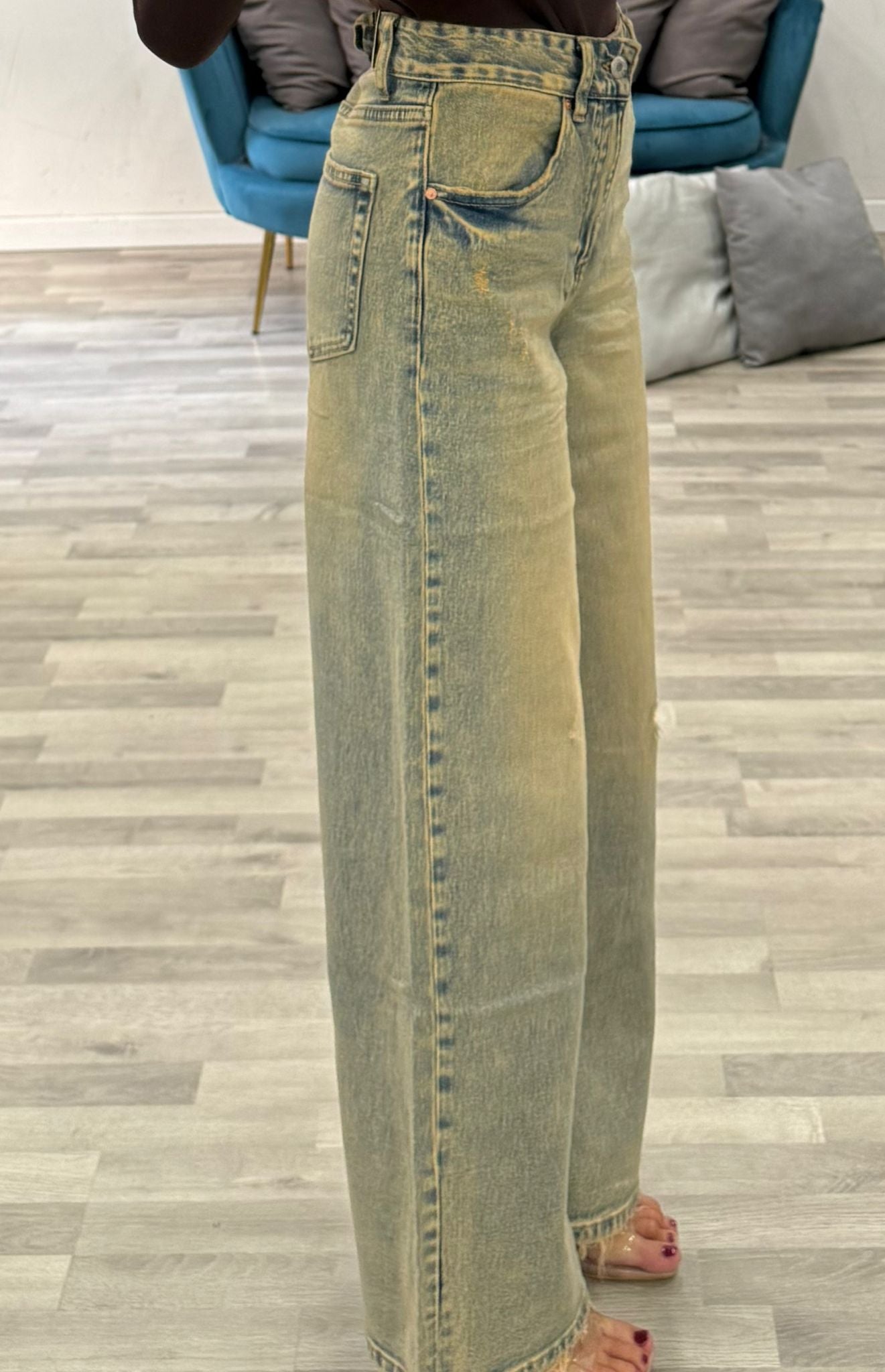 jeans palazzo tramonto