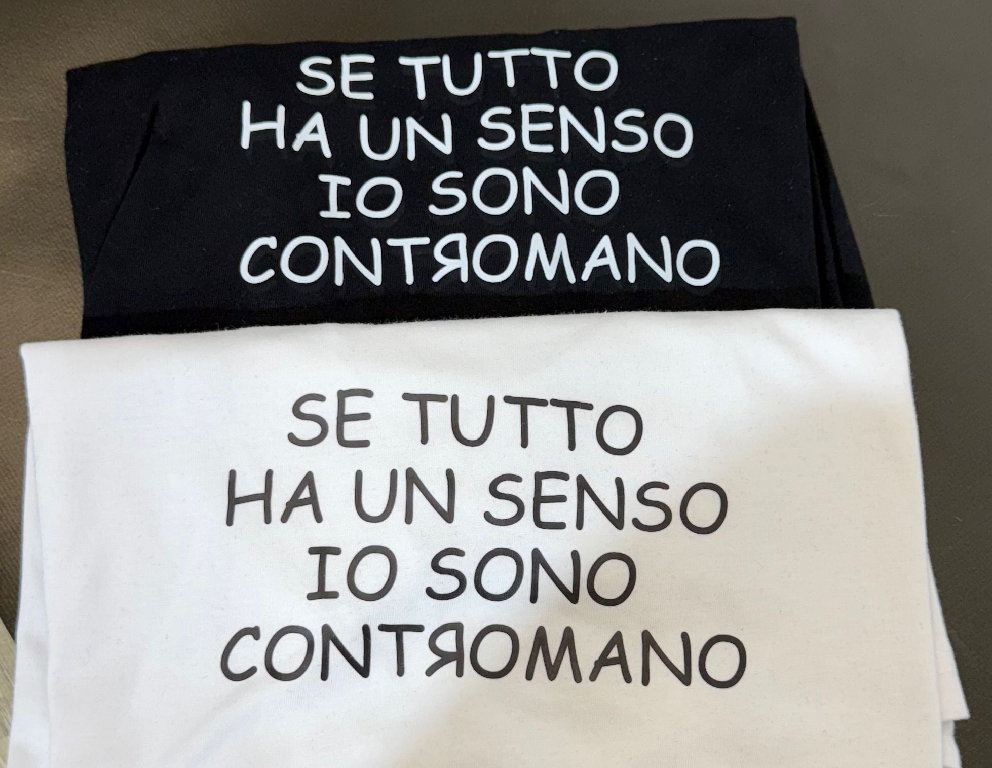 t-shirt contromano