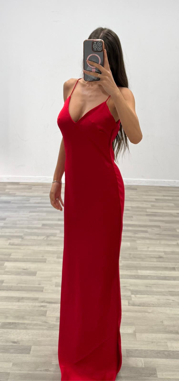 vestito in raso emily