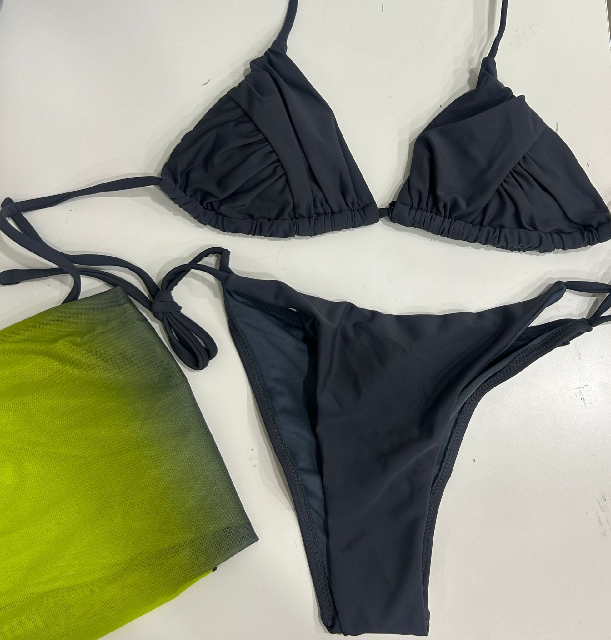 costume con copricostume bicolor