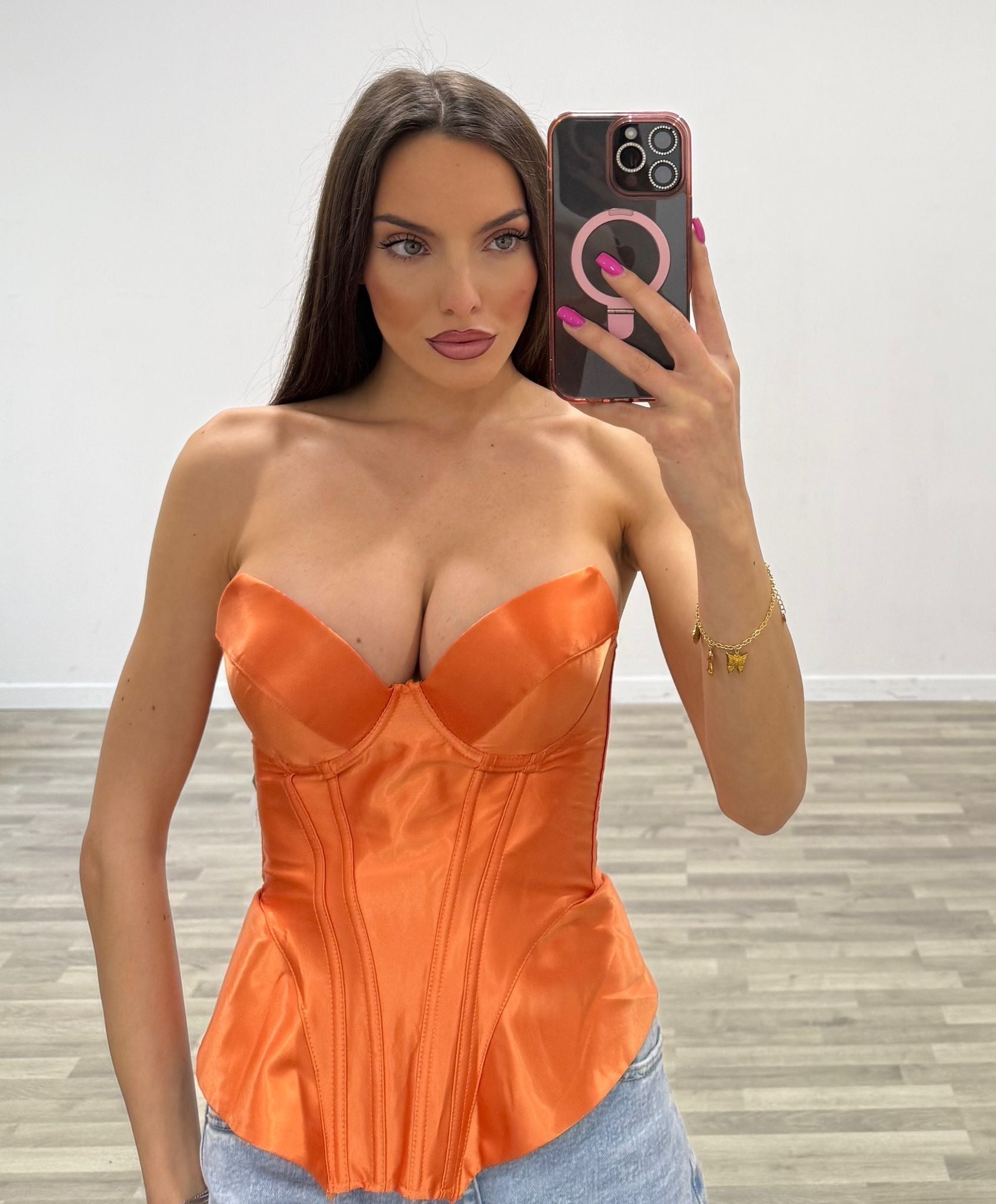 bustino di raso beatrice