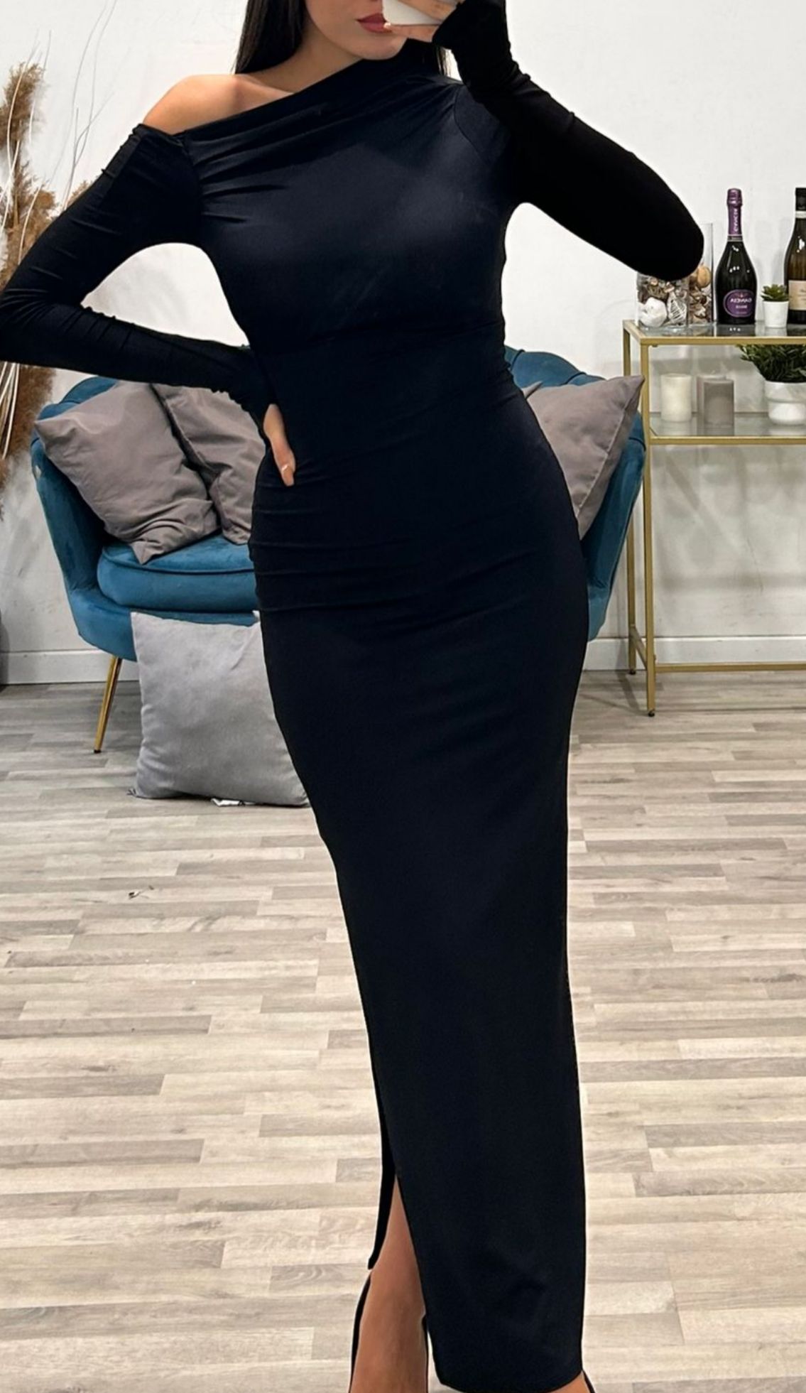 vestito asimmetrico luana