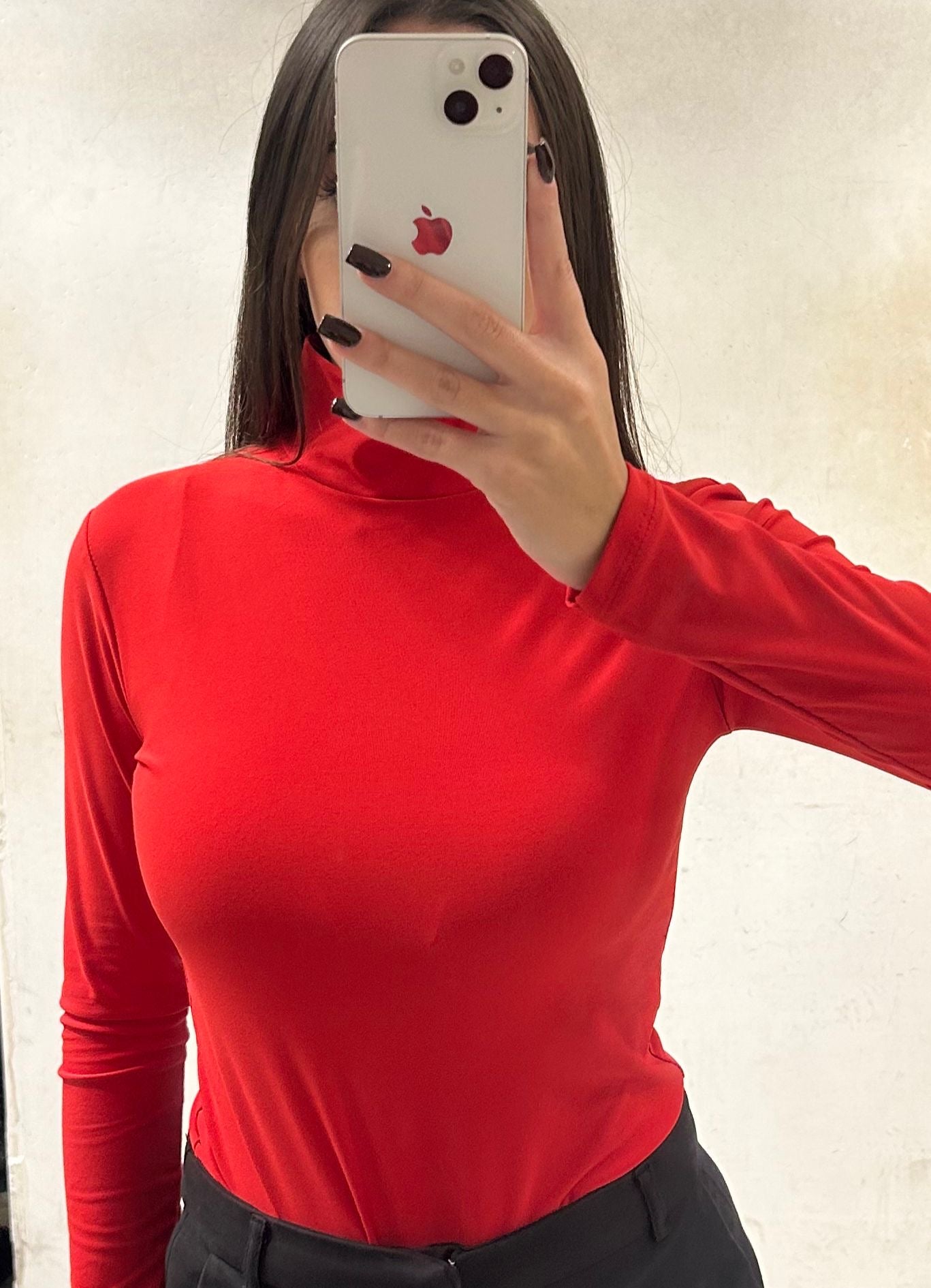 body a collo alto semplice