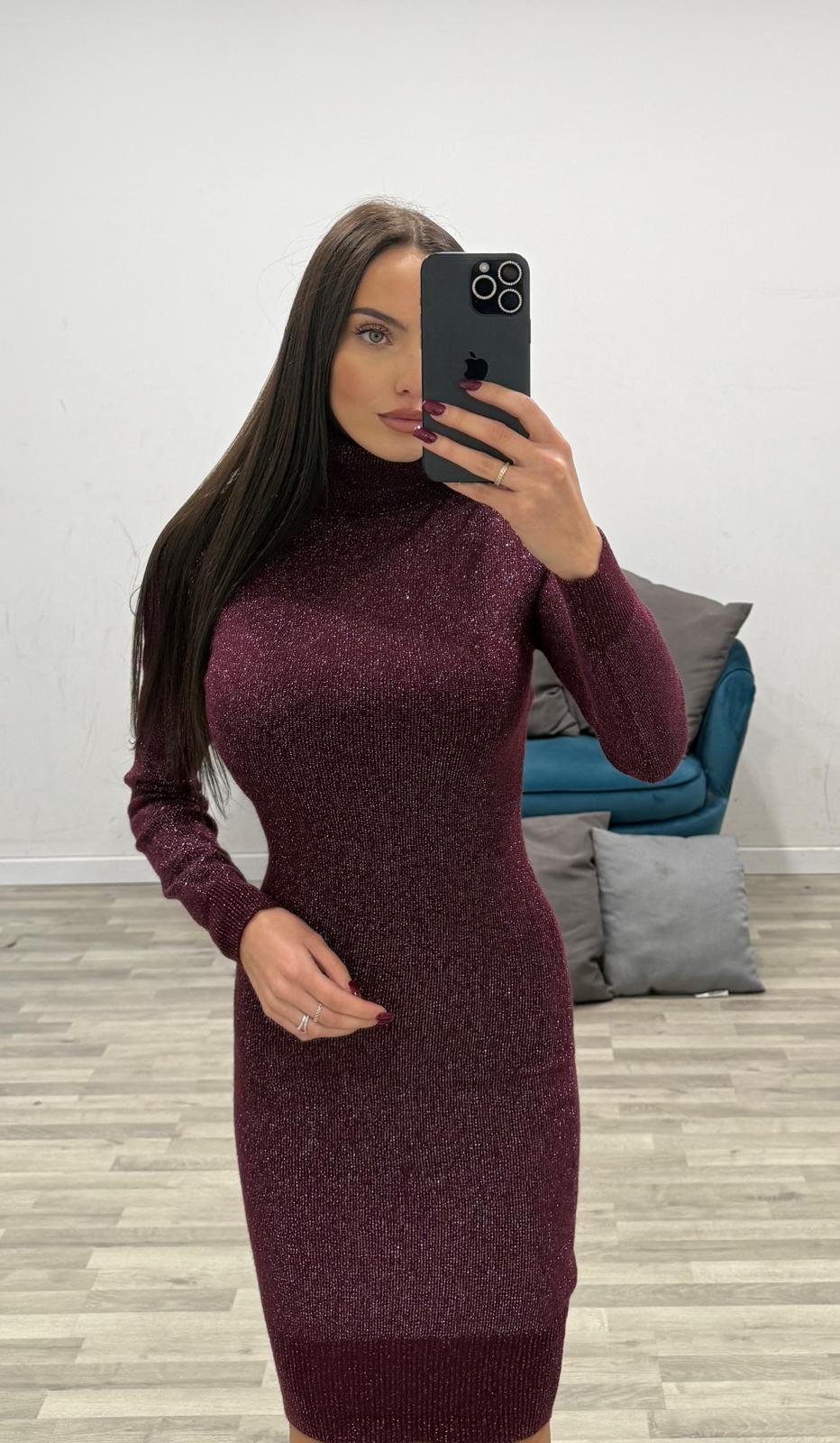 maxipull collo alto lurex