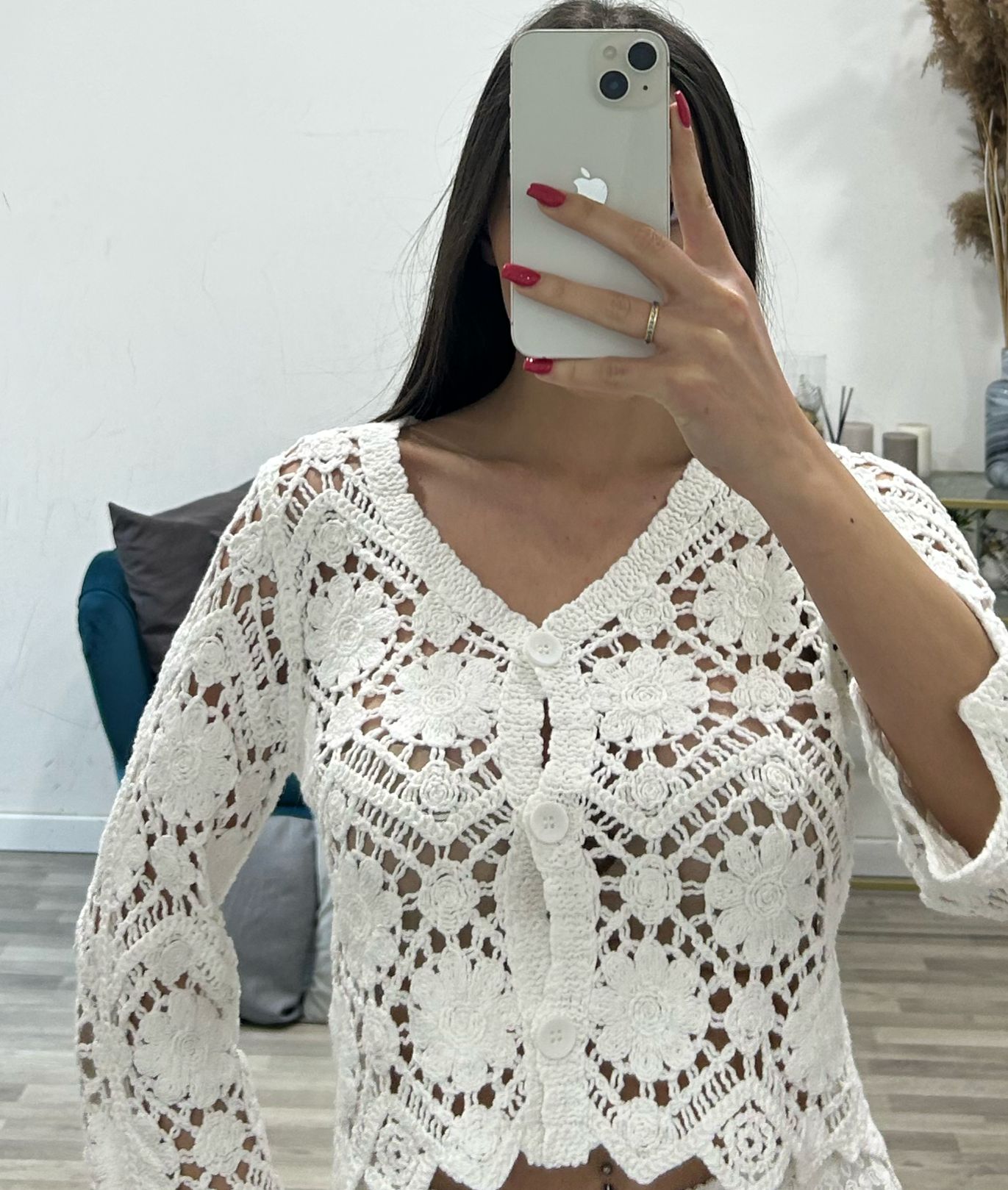 cardigan uncinetto panarea
