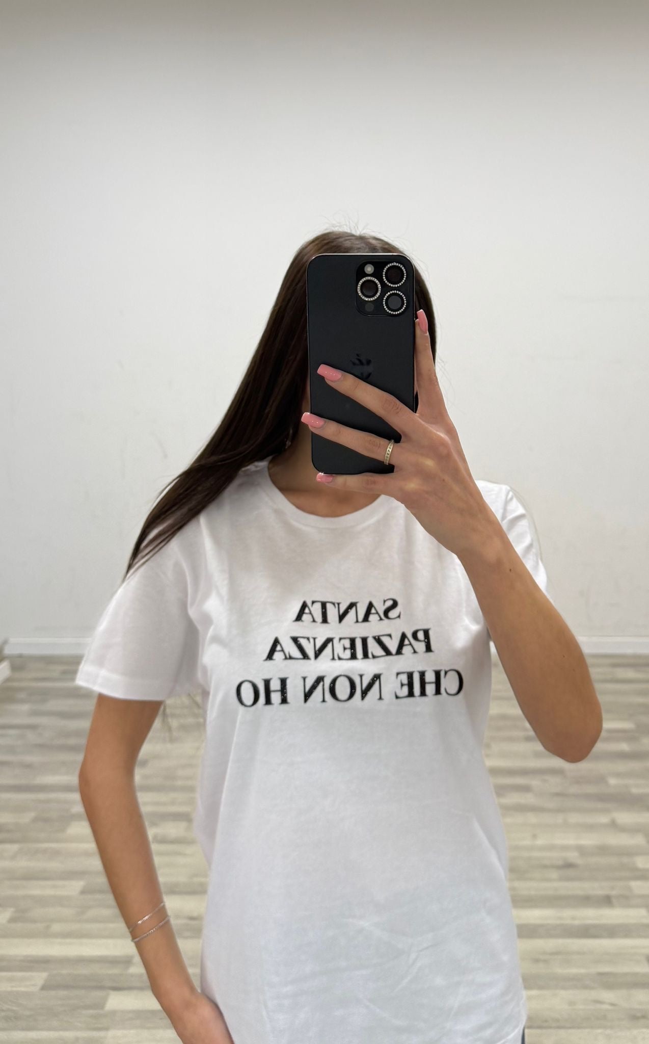 t-shirt santa pazienza che noin ho