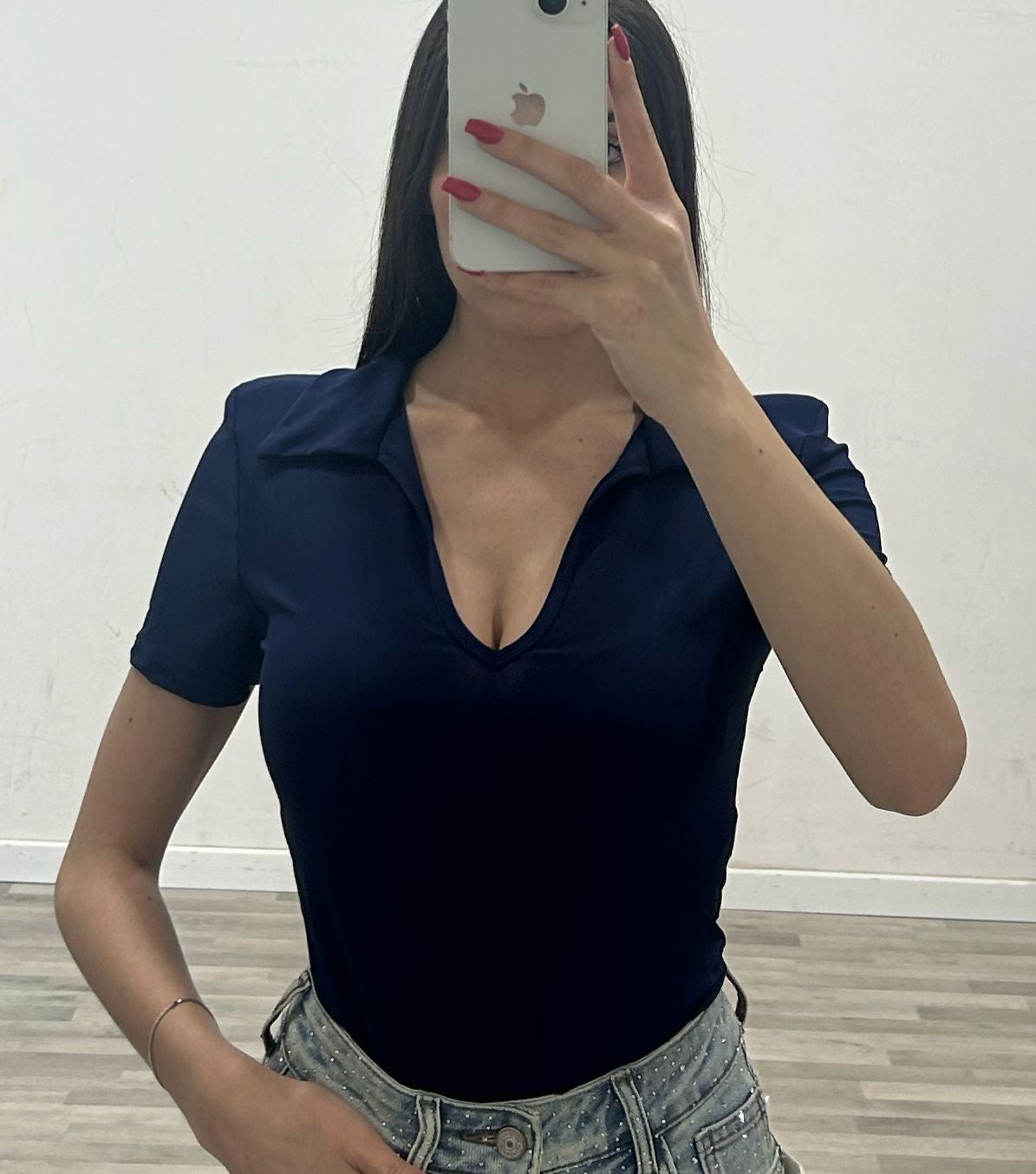 body a polo mezza manica