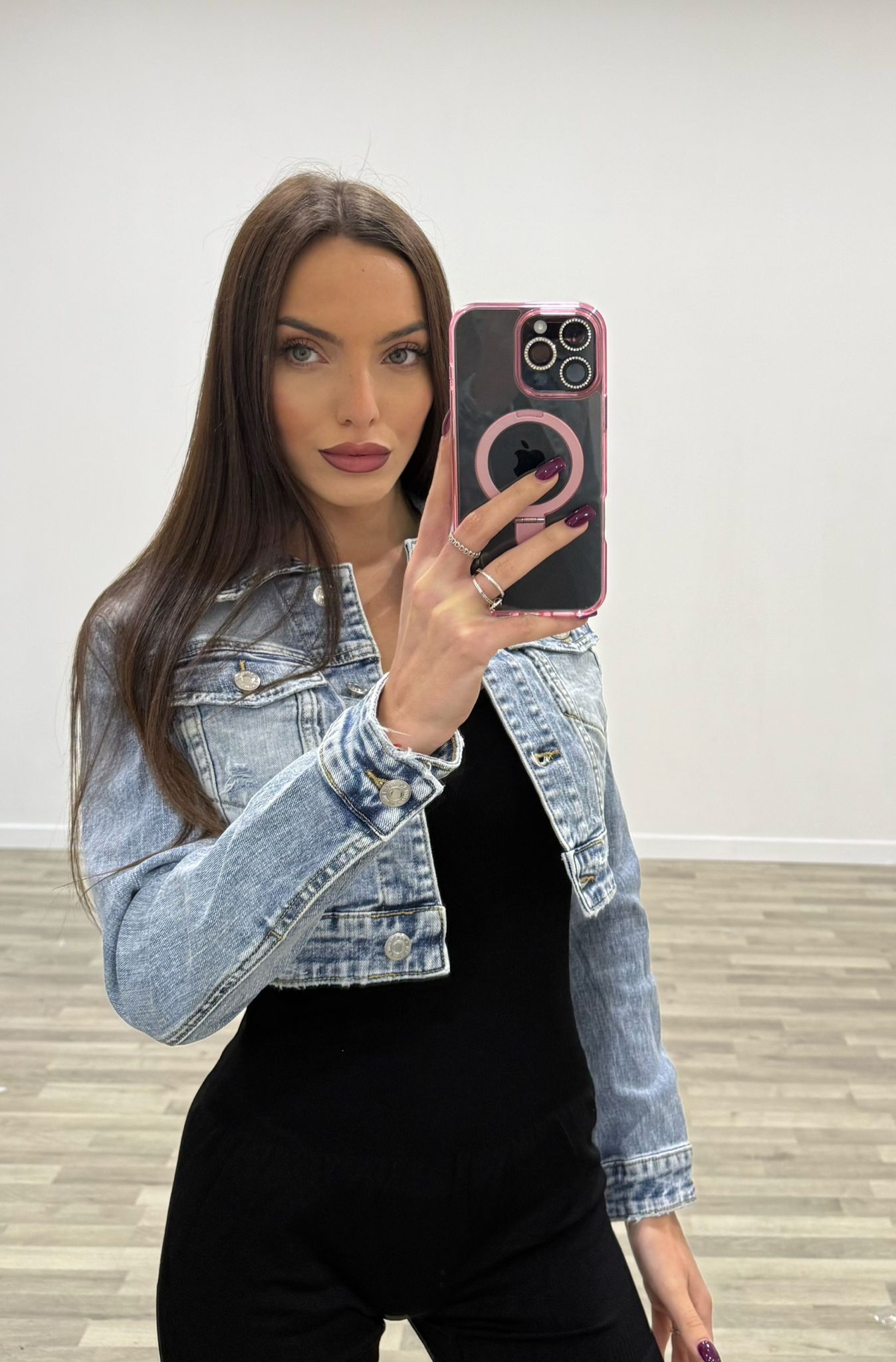 giubbino di jeans corto denim