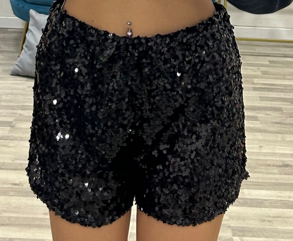 short con paillettes