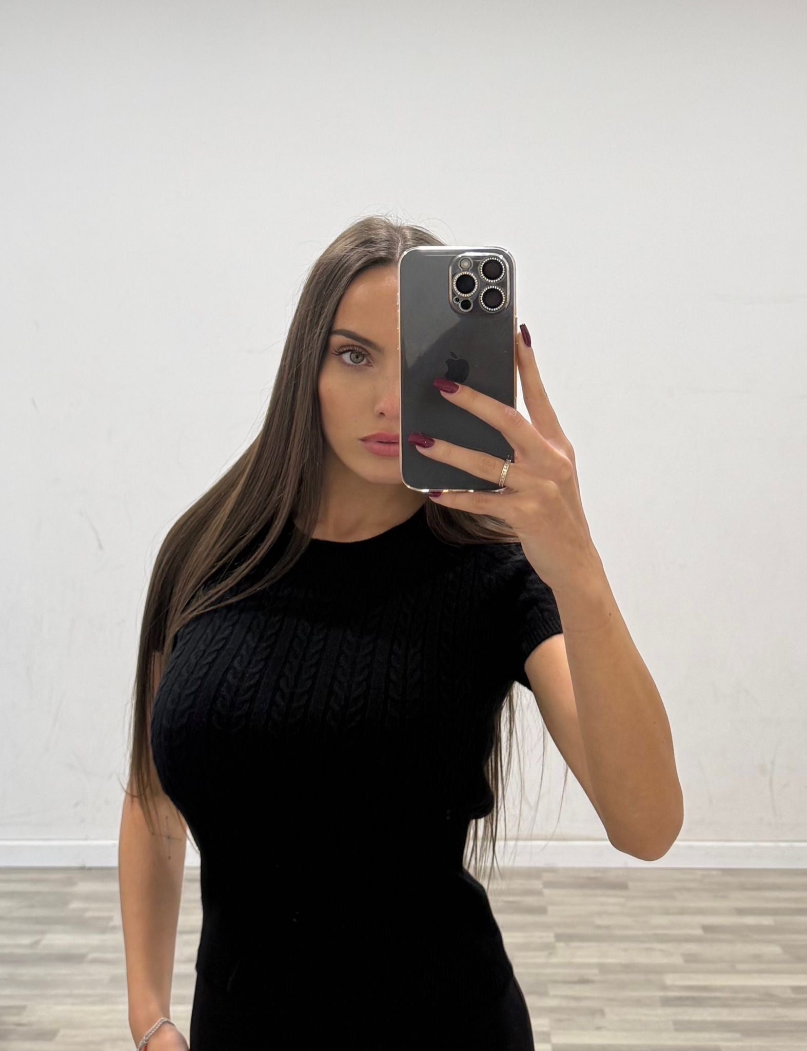 maglia mezza manica treccie