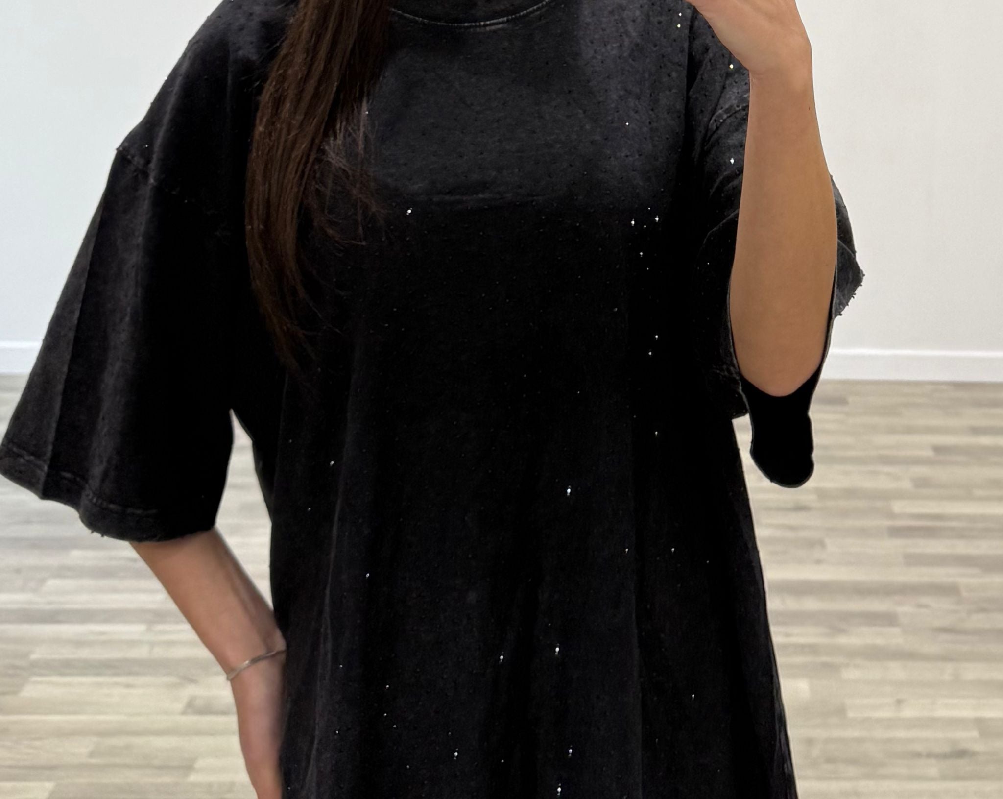t-shirt con brillantini