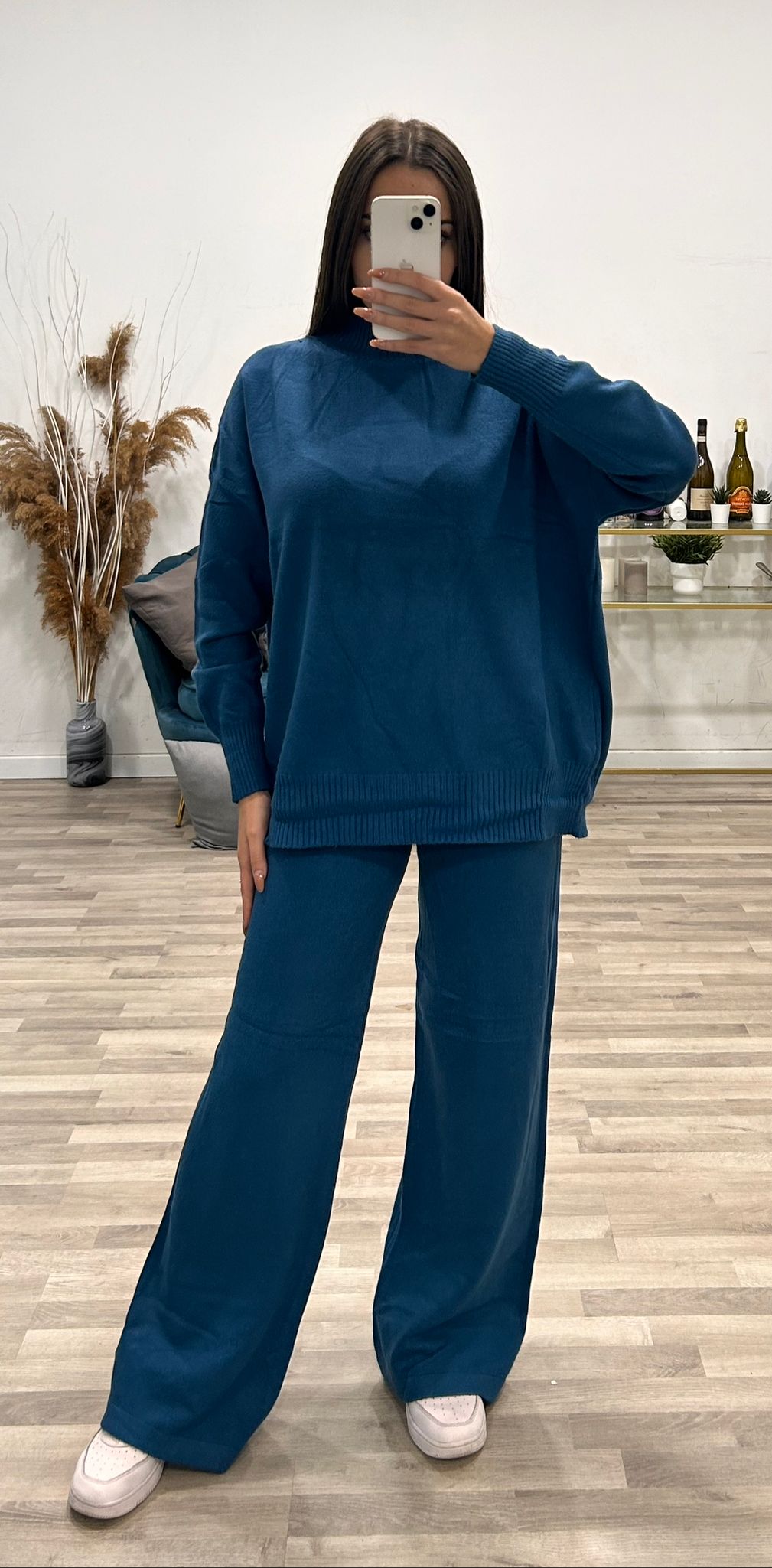 completo lana lupetto e pantalone