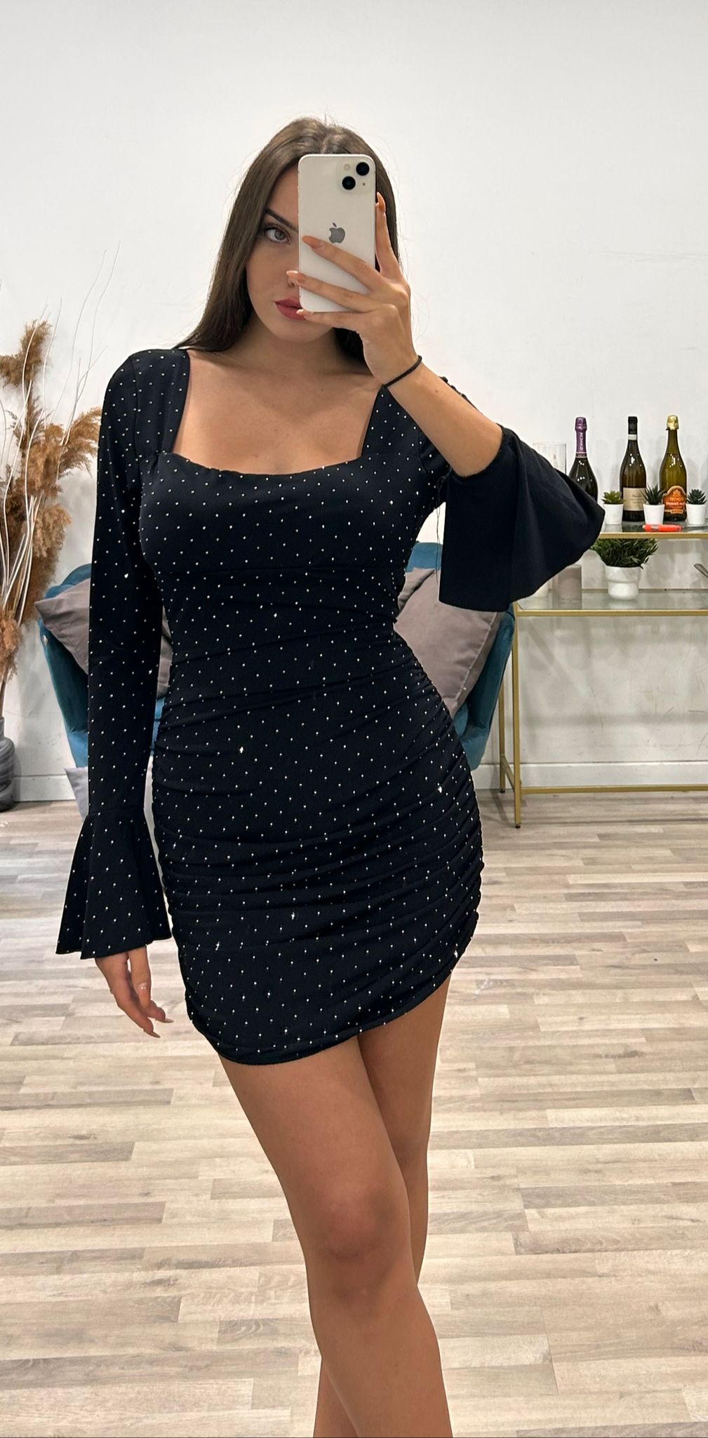 vestitino con brillantini creta