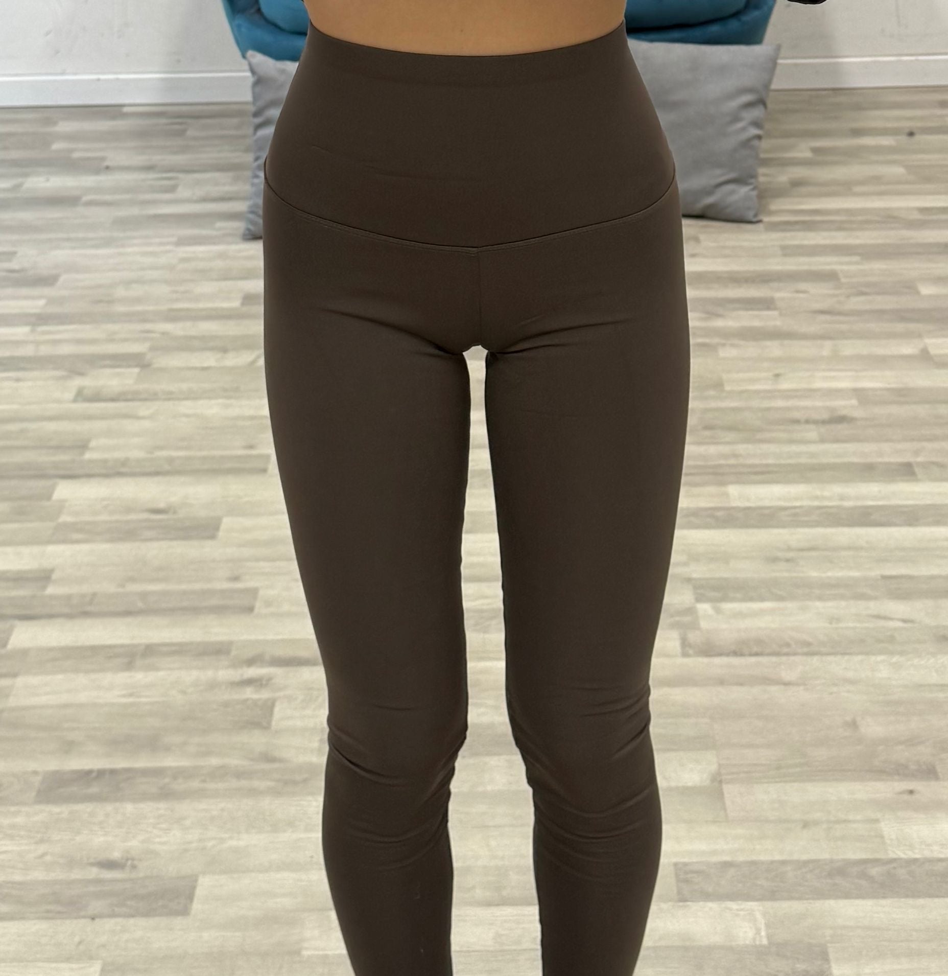 leggins in licra vita alta