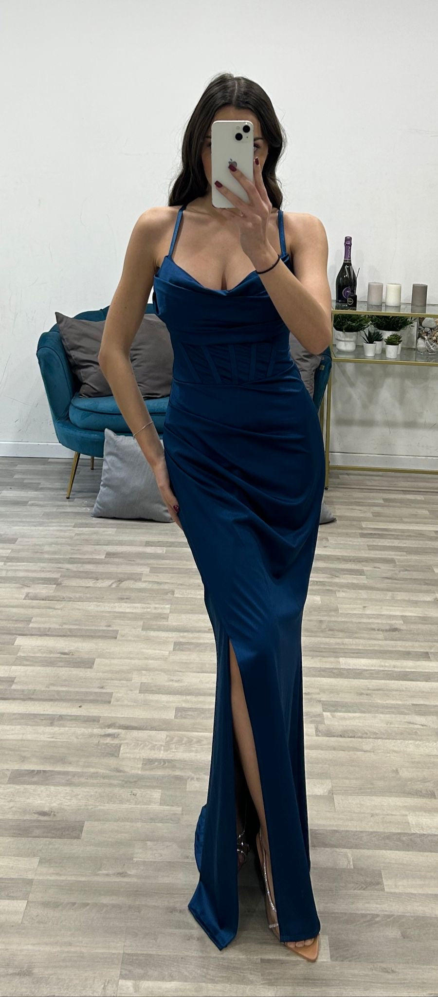 vestito raso chantal