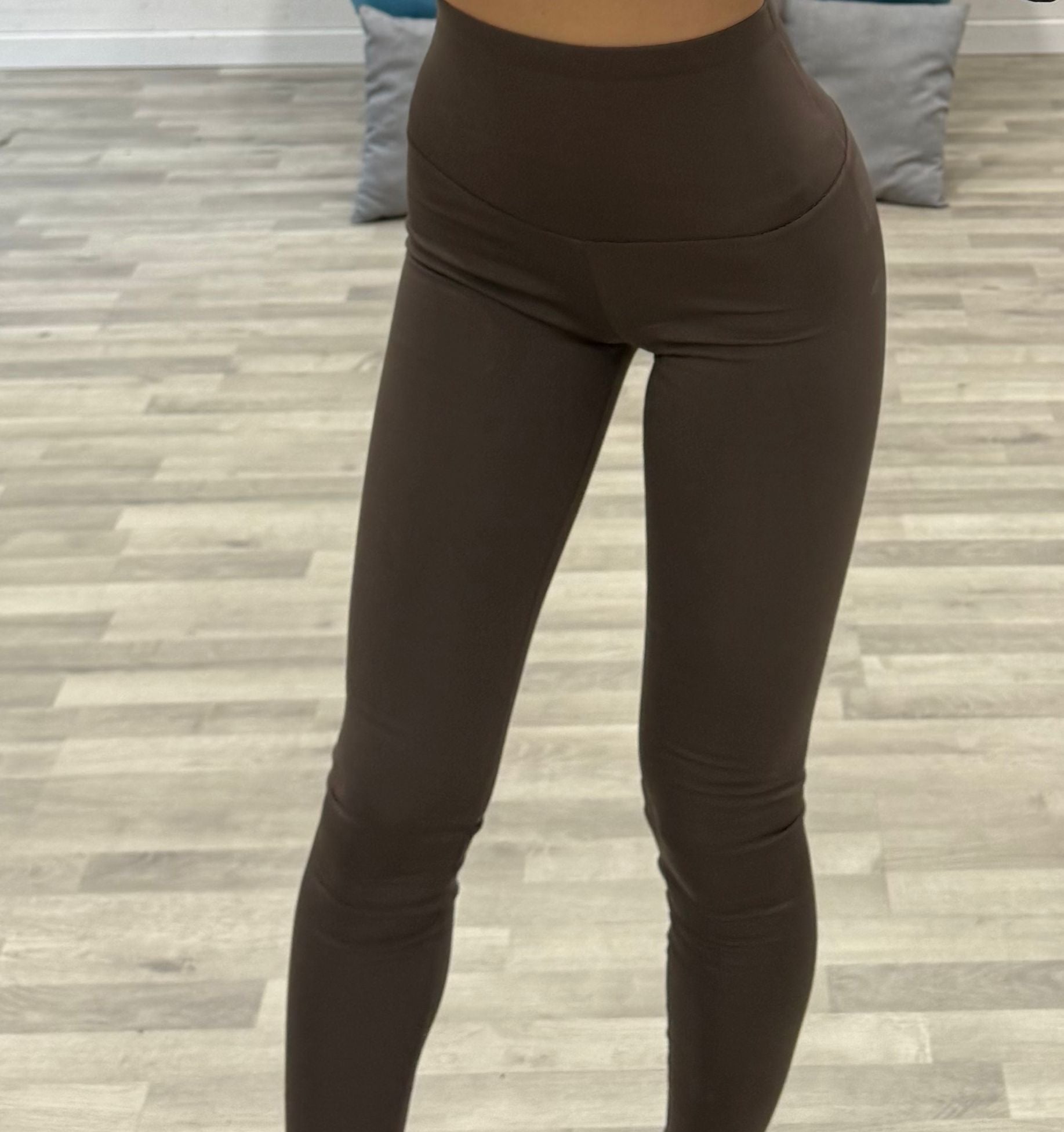 leggins in licra vita alta