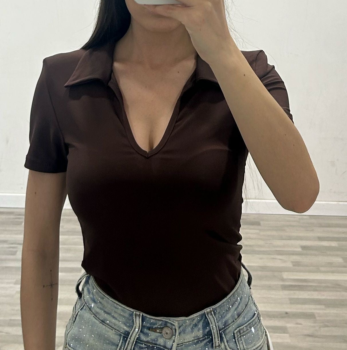 body a polo mezza manica