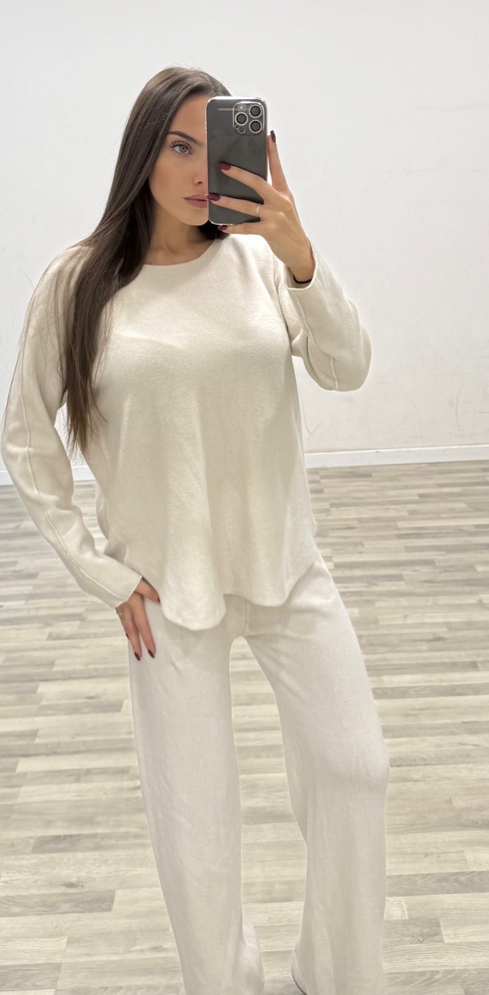 completo di lana scollo barca