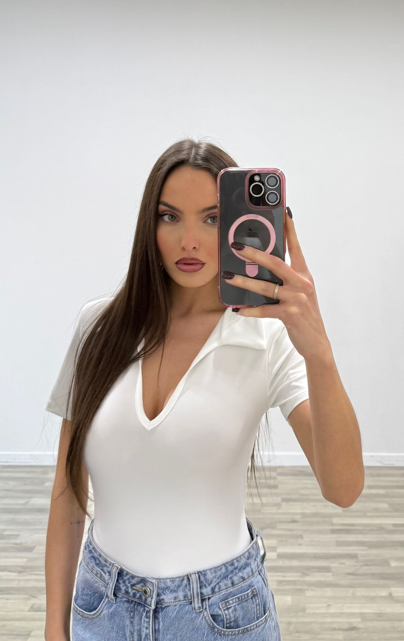 body a polo mezza manica