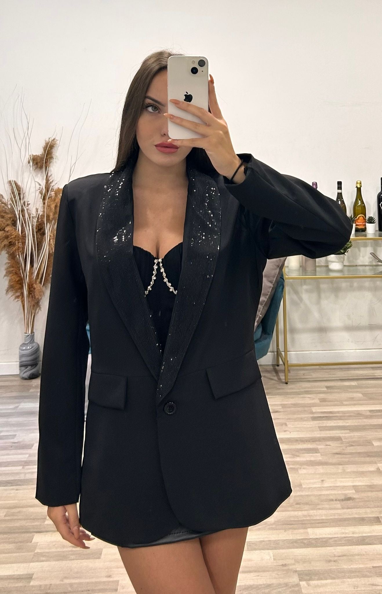giacca con brillantini