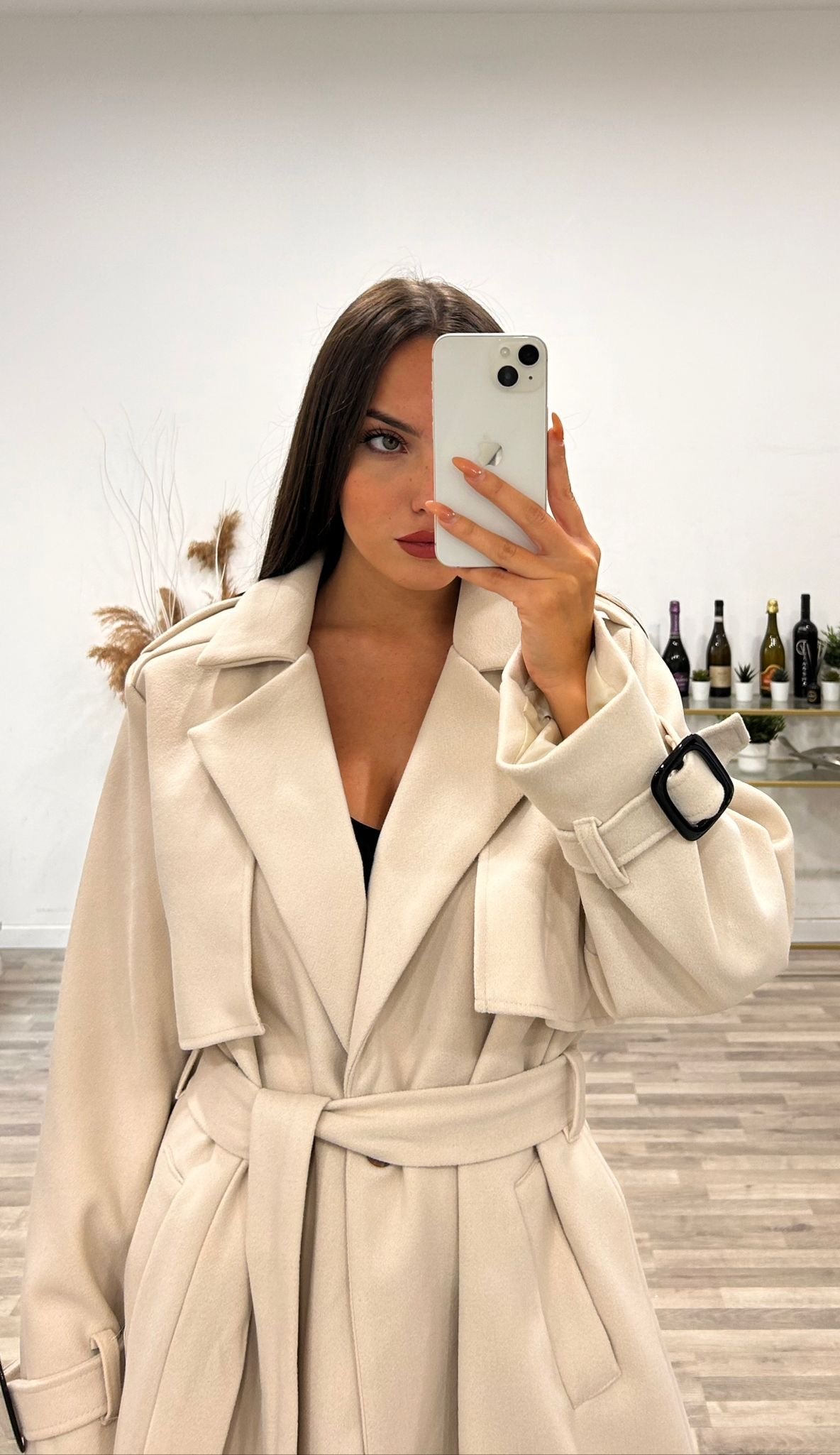 cappotto con cintura oslo