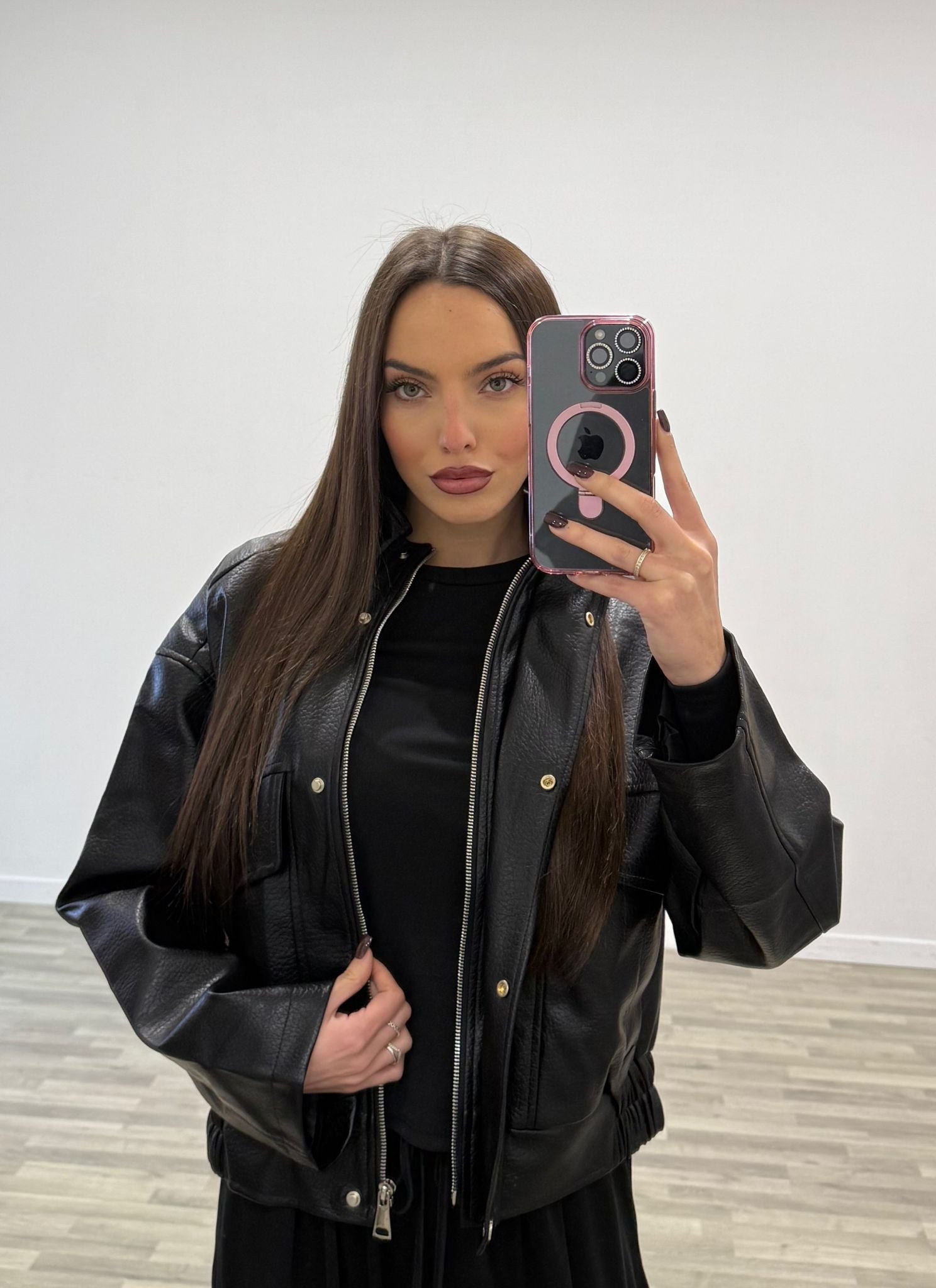 giubbino in ecopelle you e you