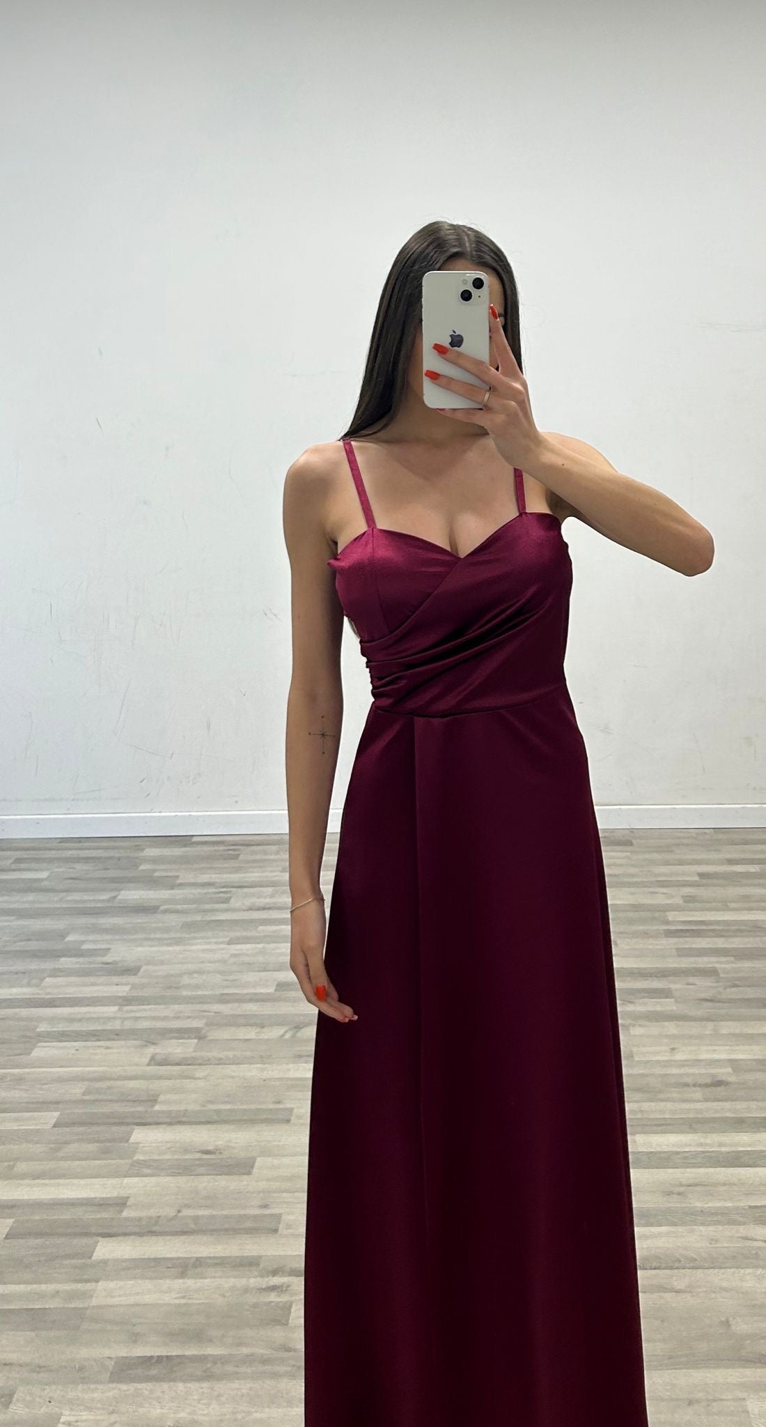 vestito con stola in raso