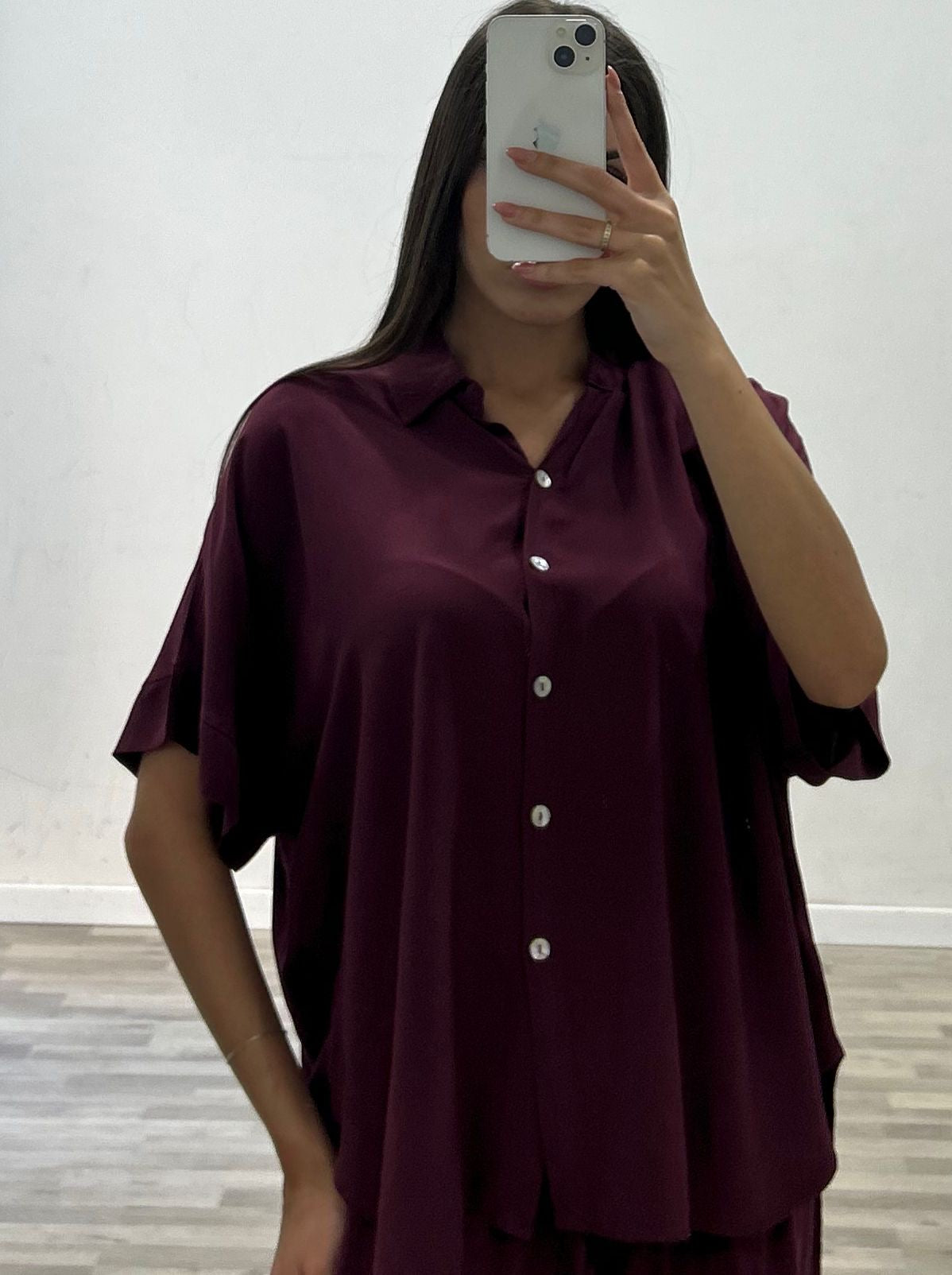 camicia seta lavata a polo