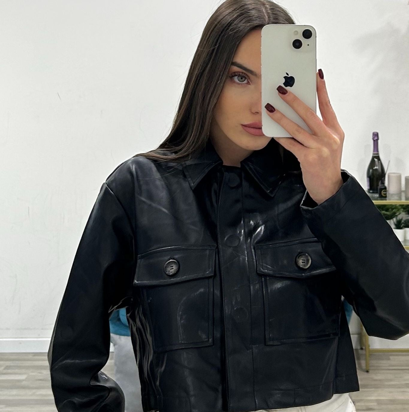 camicia ecopelle