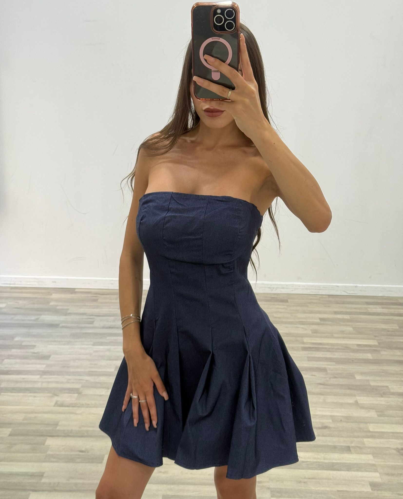vestitino a fascia di jeans