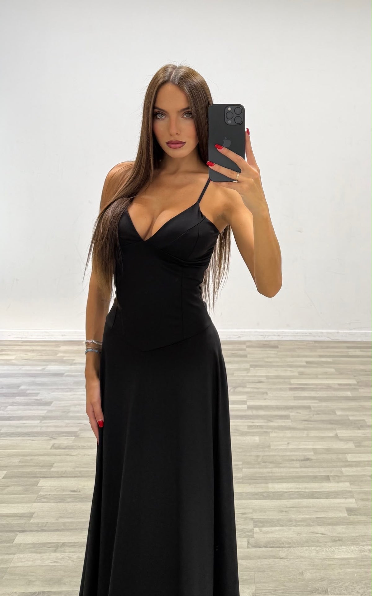 vestito in licra con lacci dietro