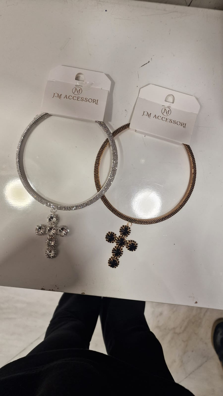 collana con croce elisa