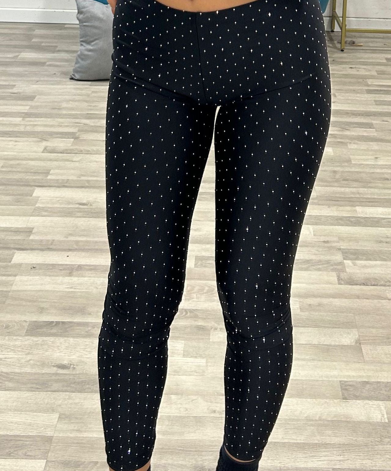 leggins con brillantini