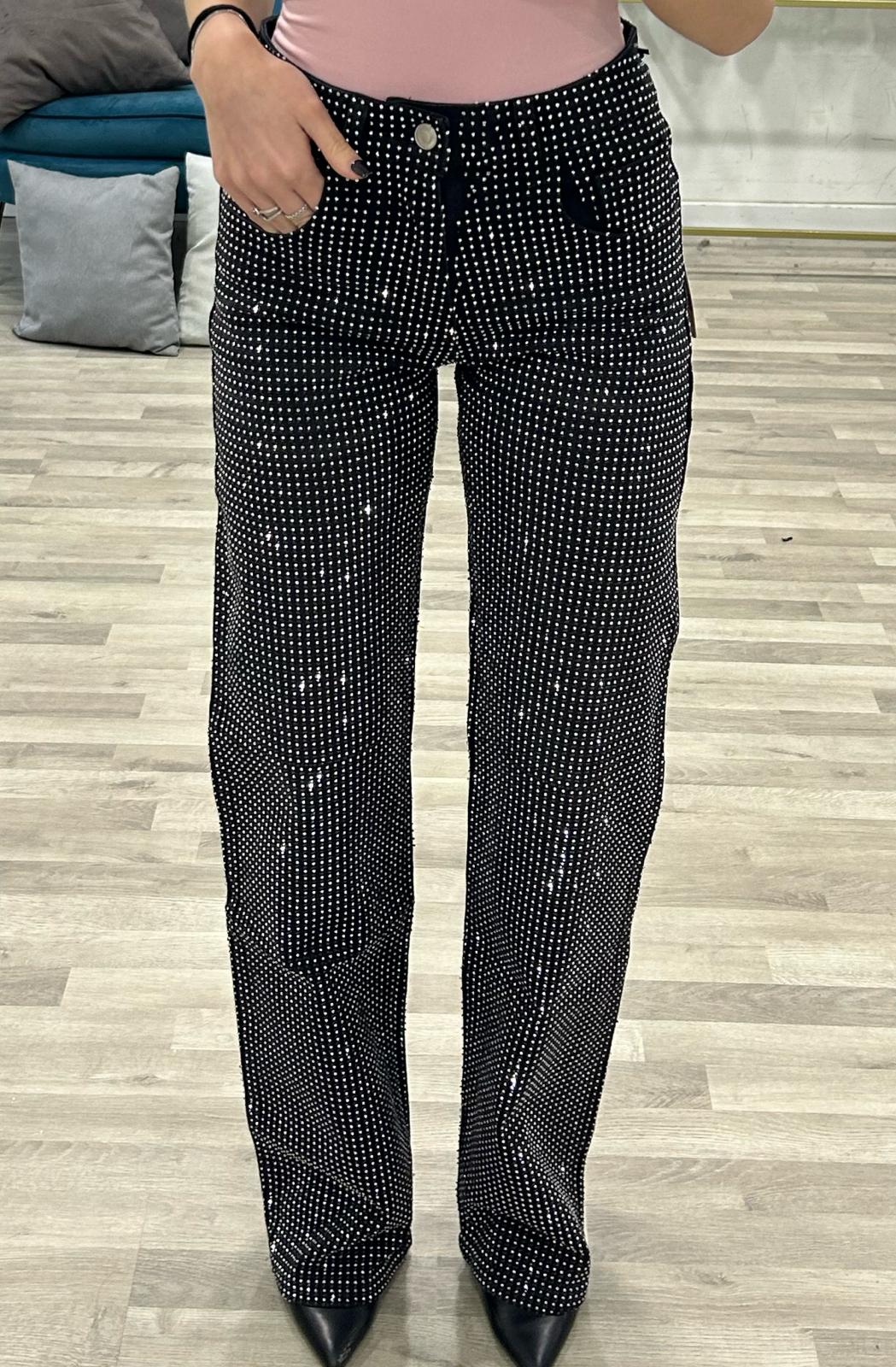 jeans brillantini black