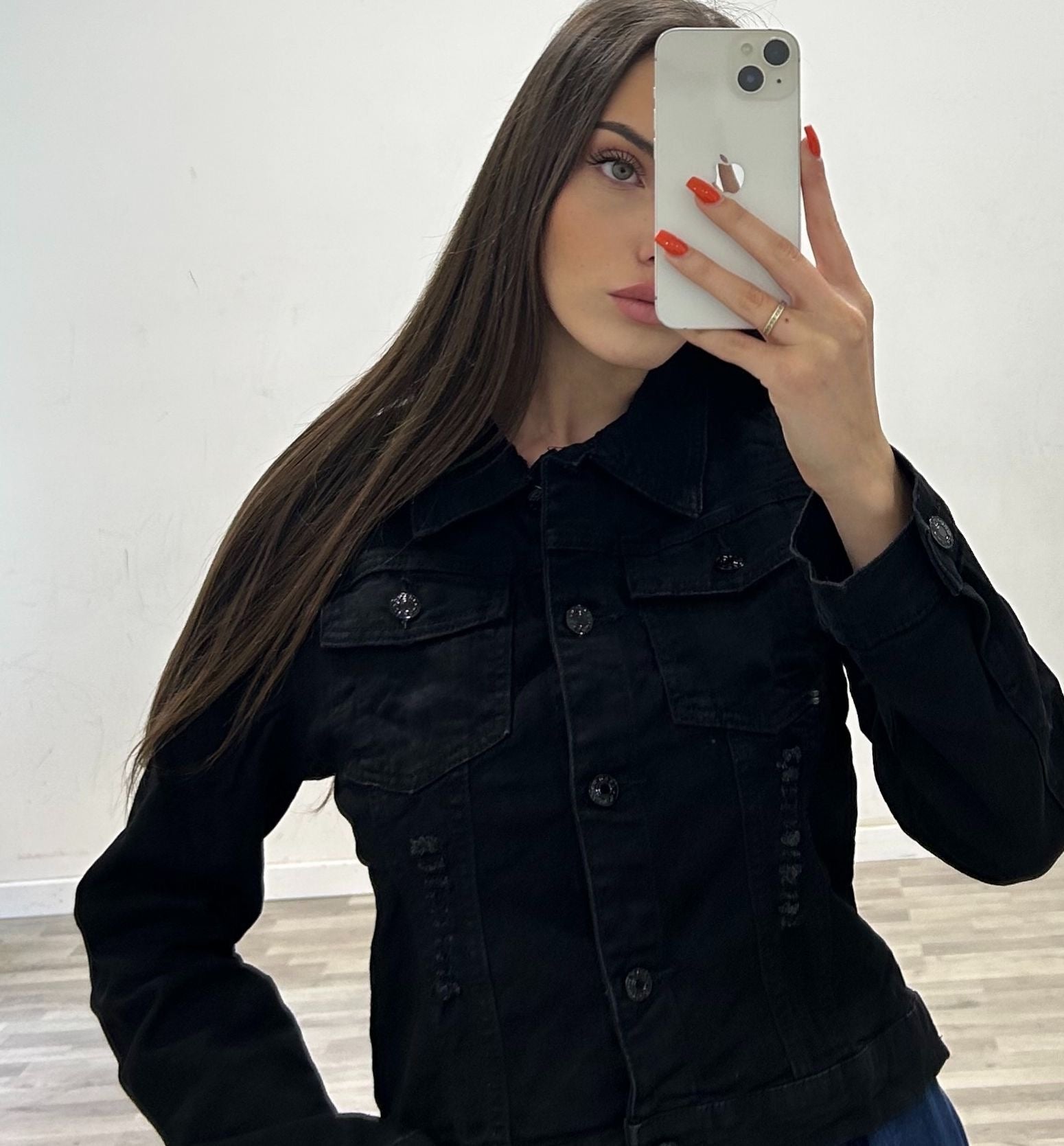 giubbino di jeans black alba