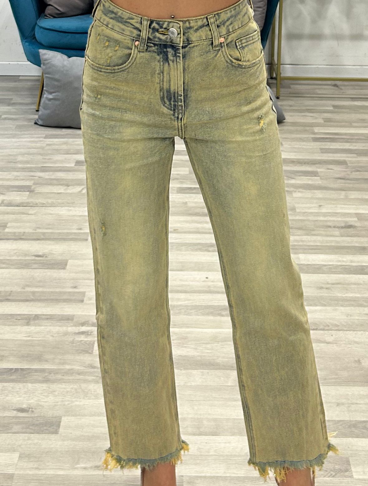jeans sfrangiato the'