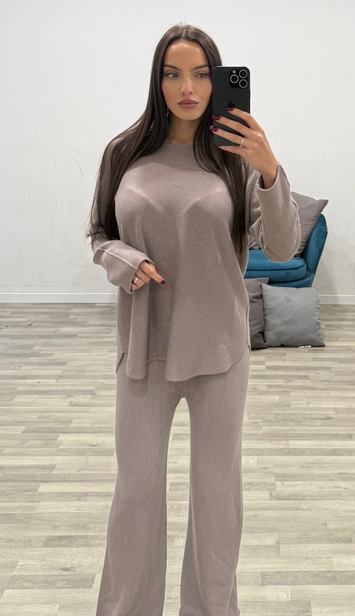 completo di lana scollo barca