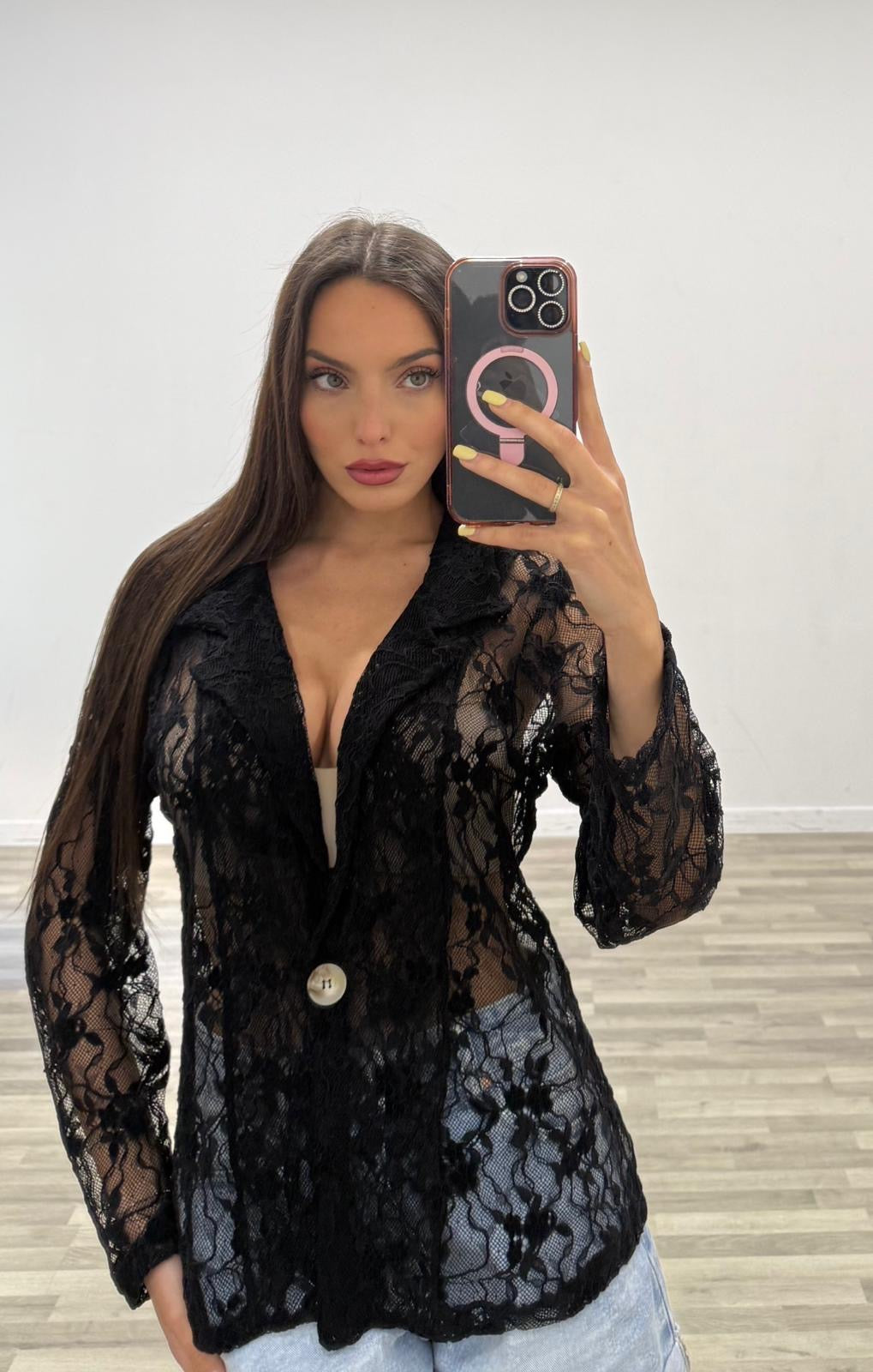giacca di merletto anita