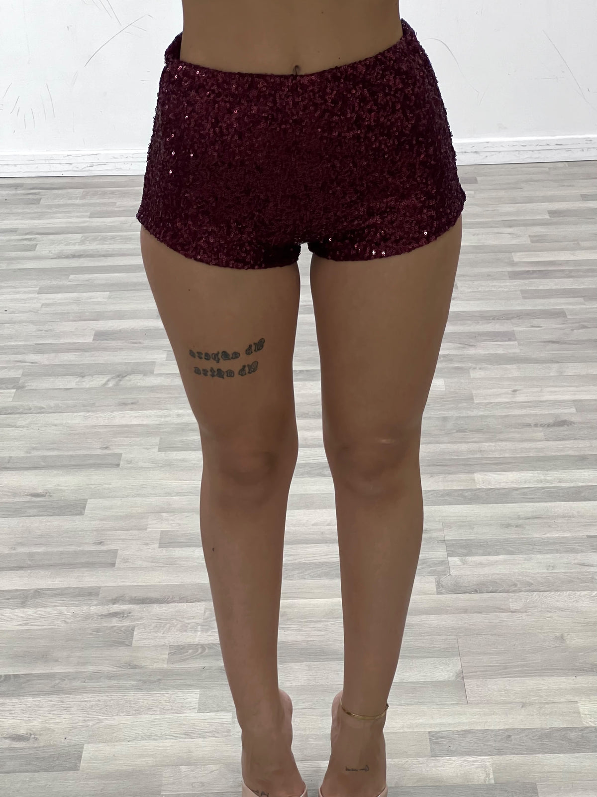 short brasiliano di paillettes
