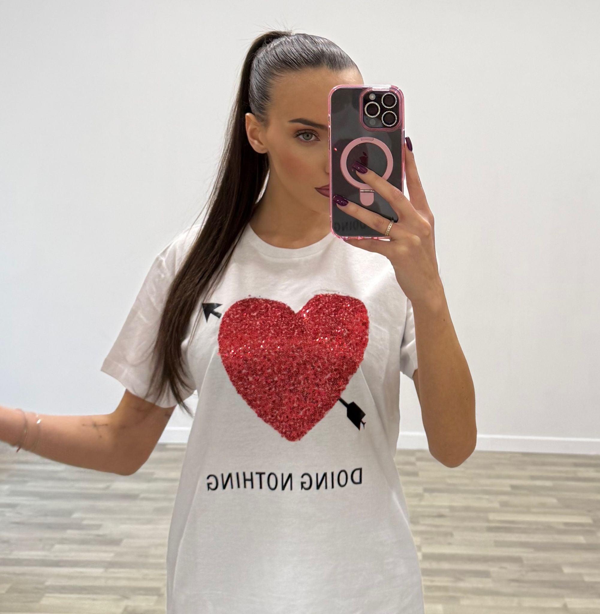 t-shirt cuore cupido