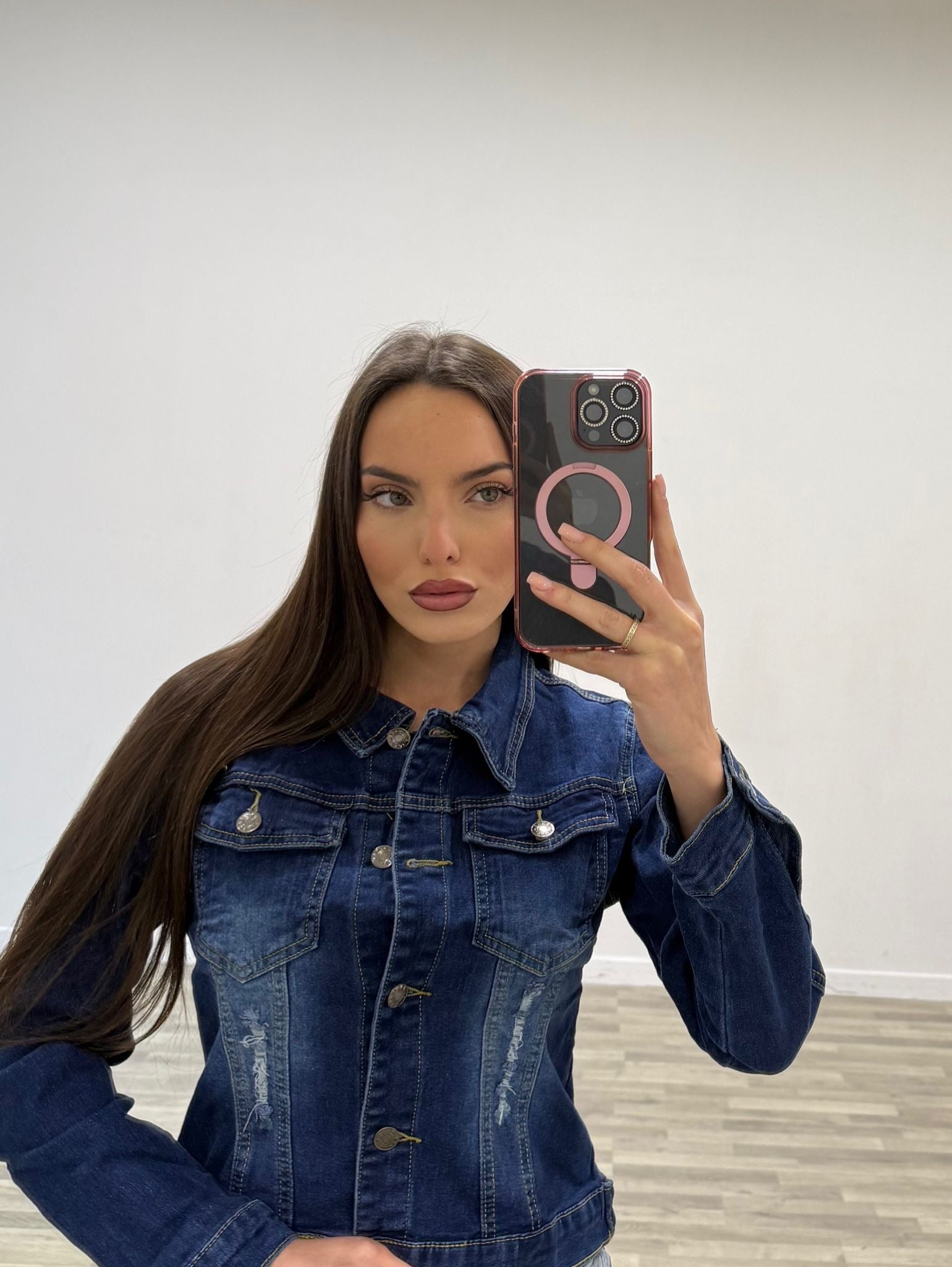 giubbino di jeans black alba