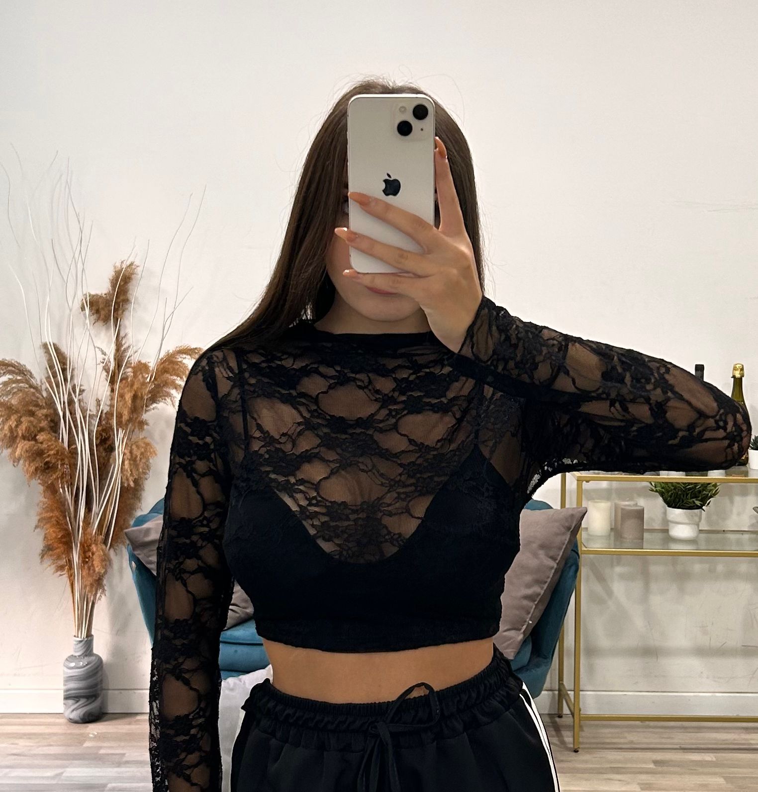 maglia corta di pizzo giusy