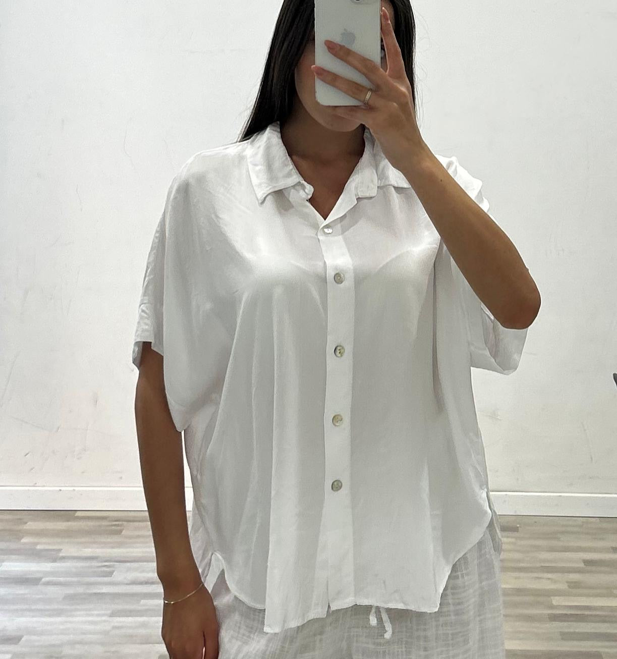 camicia seta lavata a polo