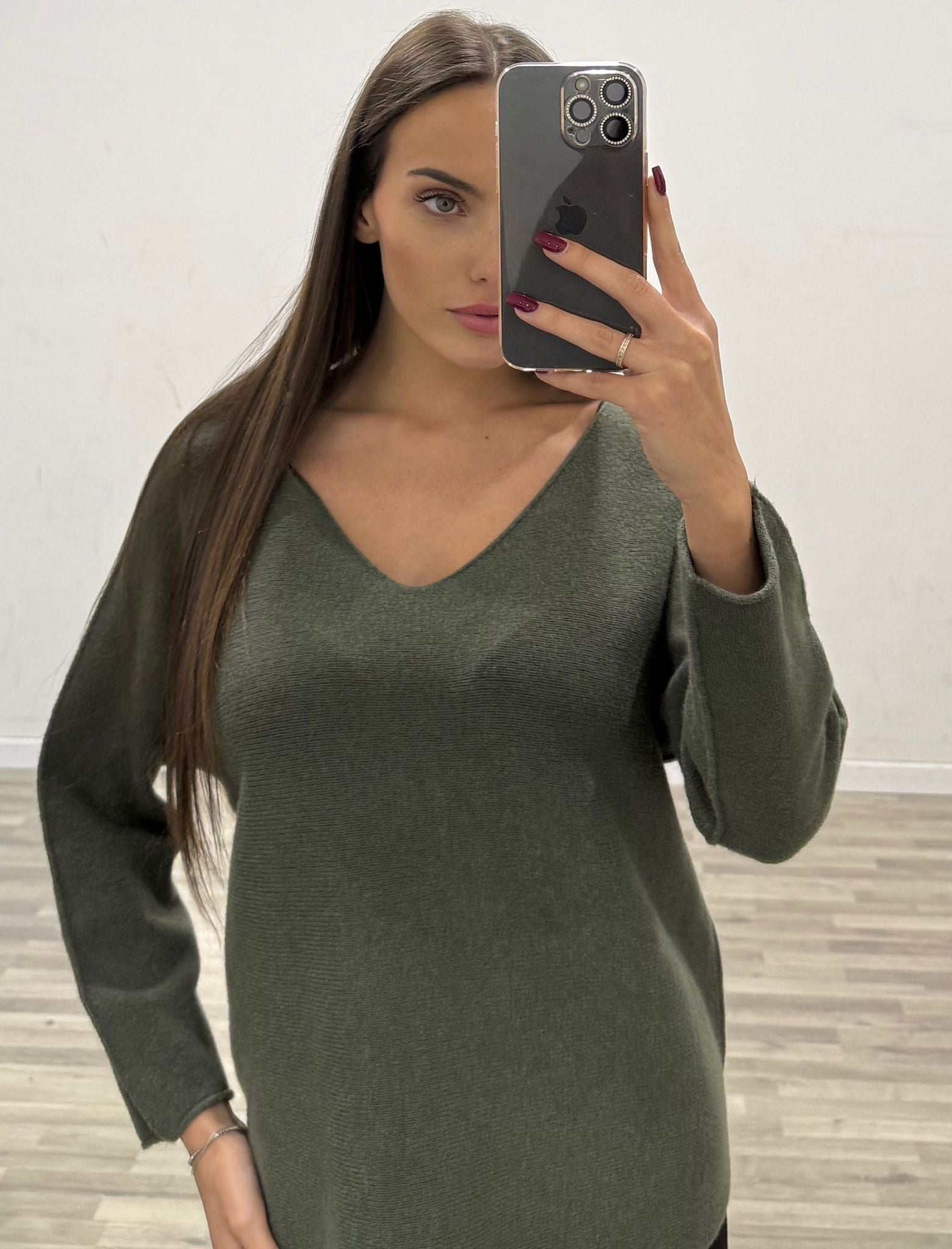 maglia scollo a v madame