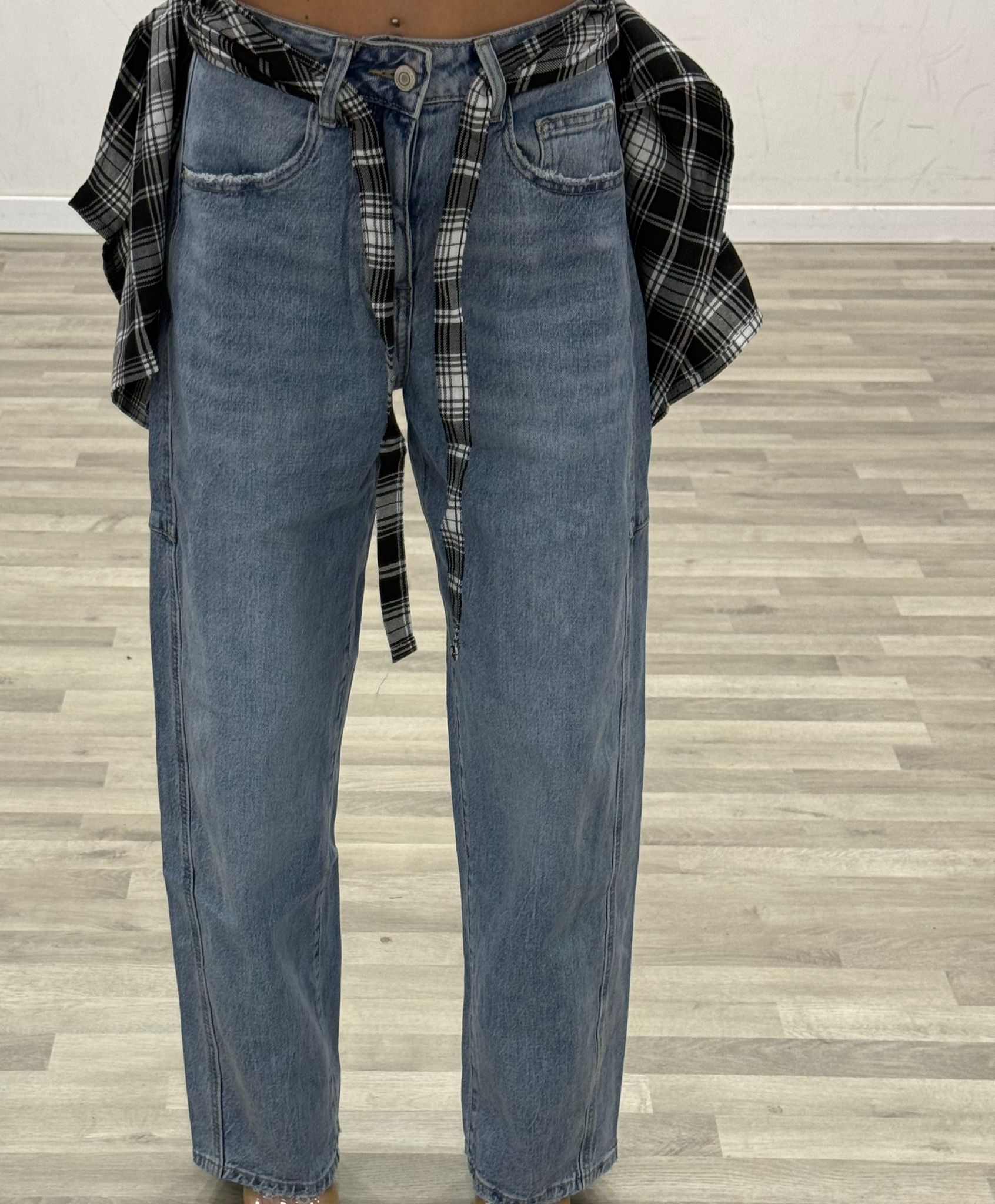 jeans con fular malu'