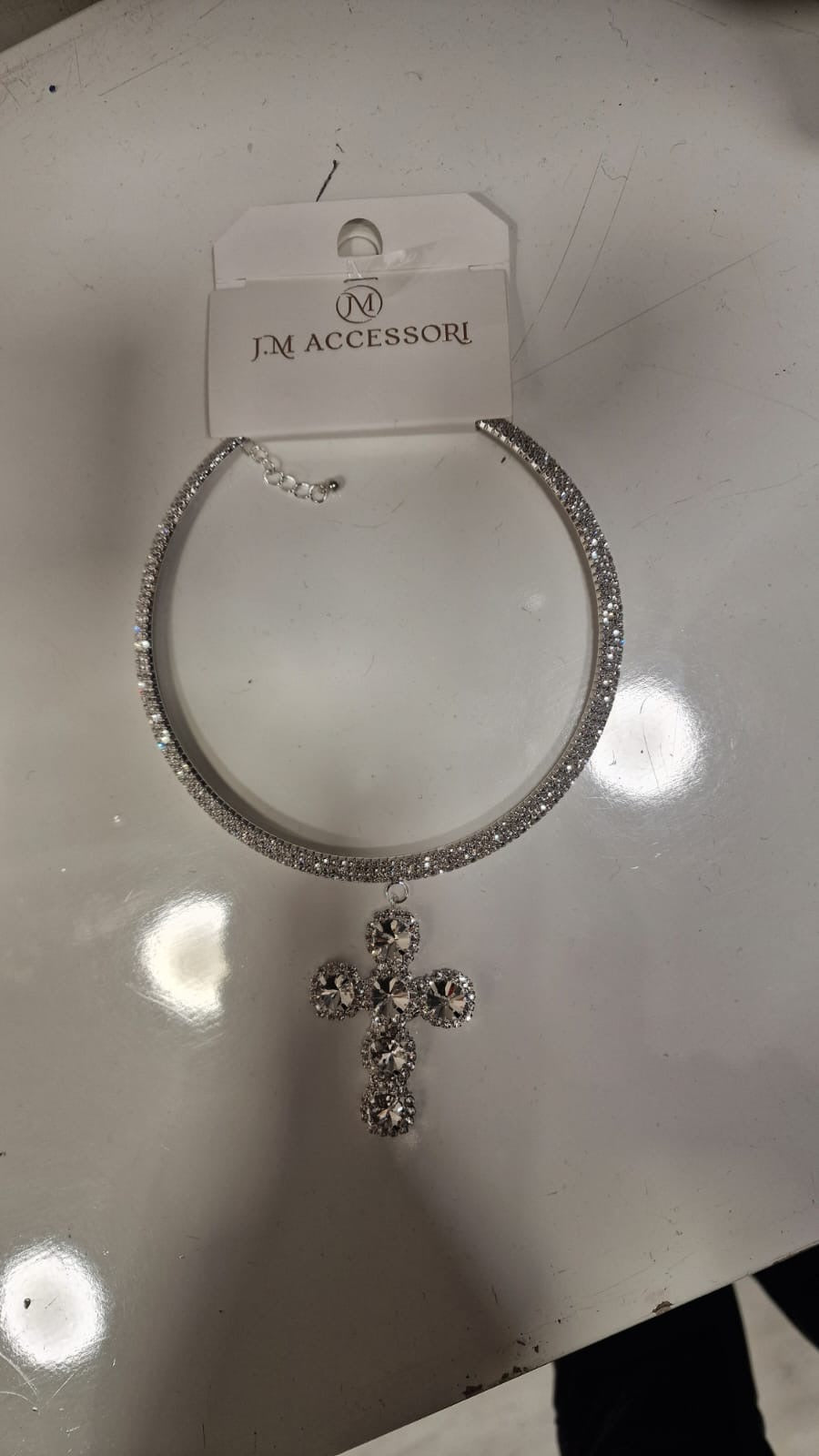 collana con croce elisa