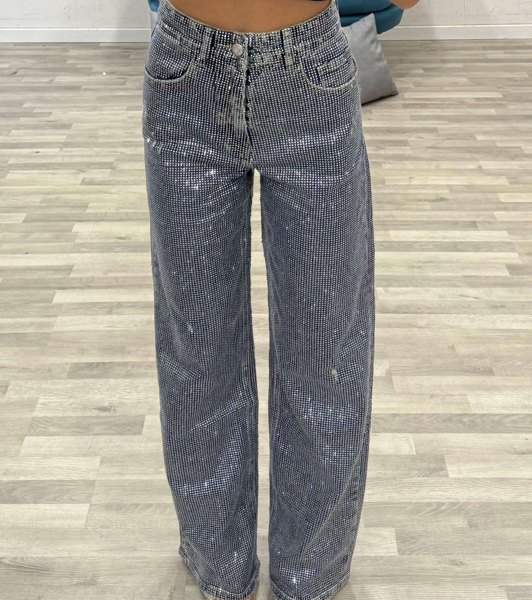 jeans tutti strass
