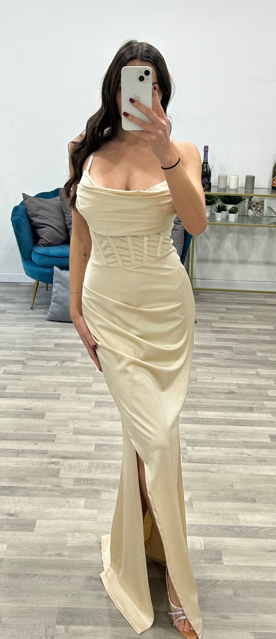 vestito raso chantal