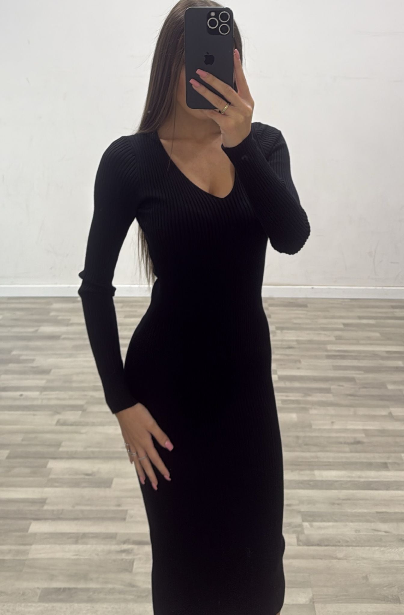 vestito scollo a v costine
