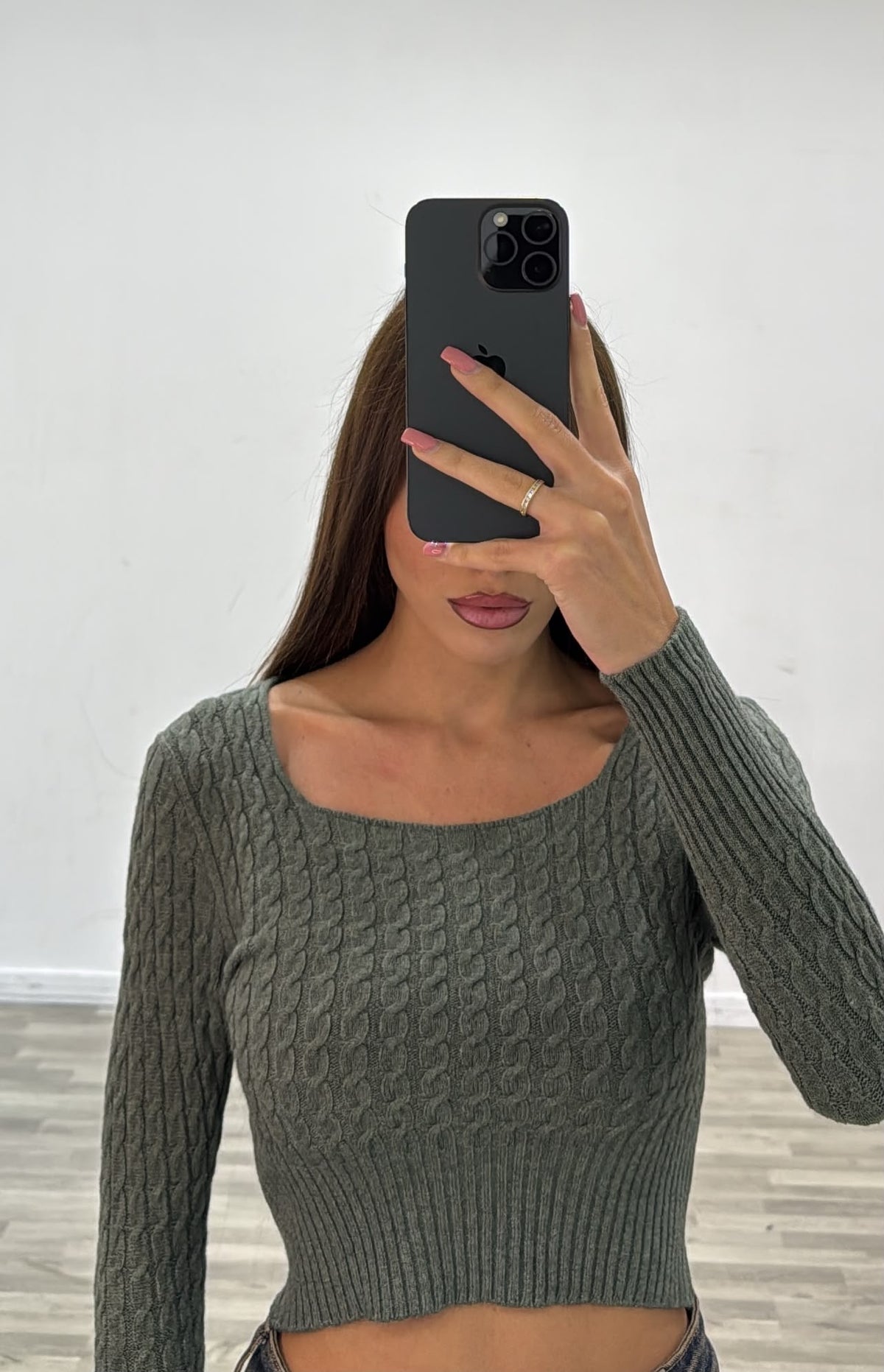 maglia con treccine lea